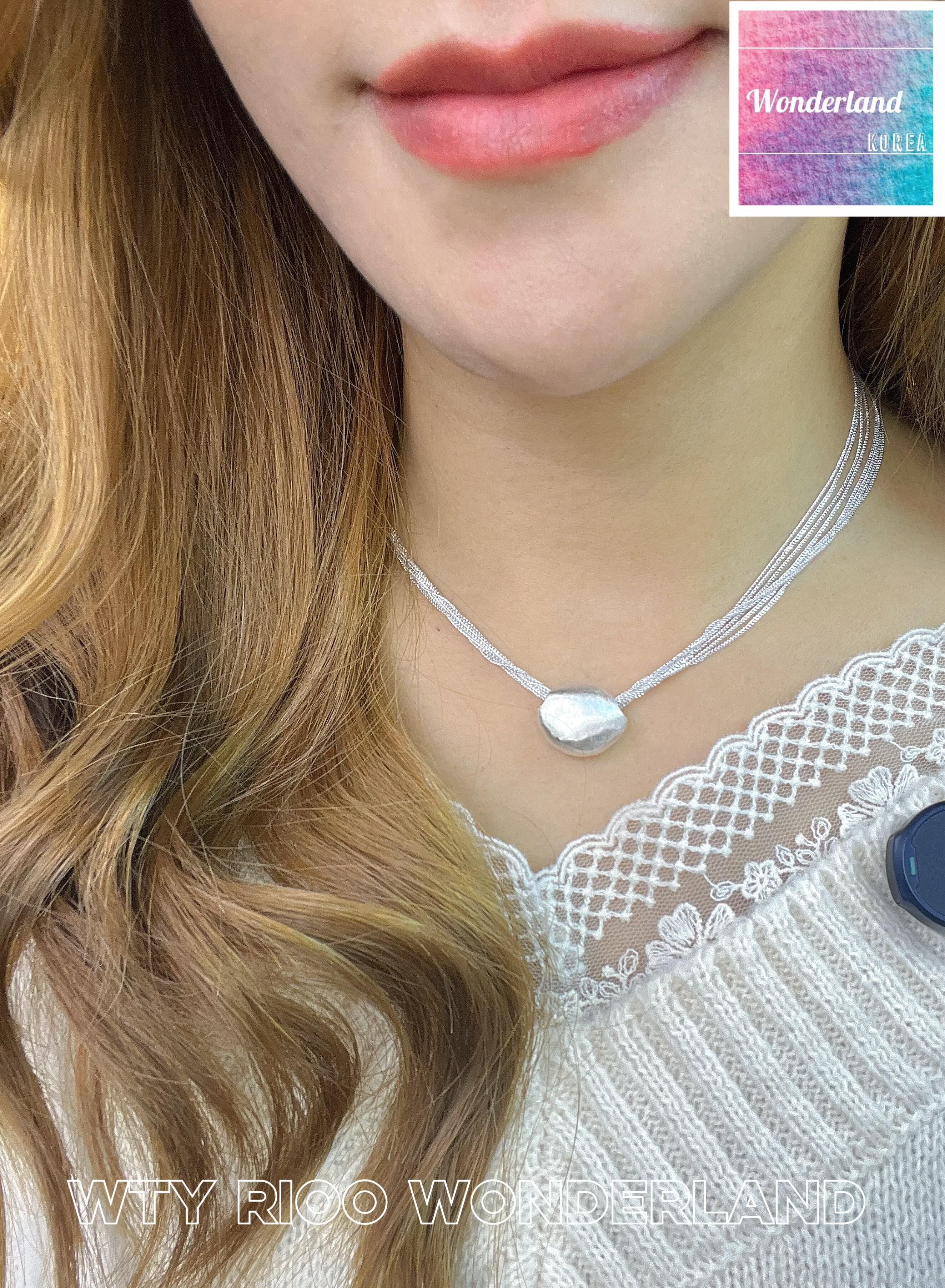 W25 W011314閃白層次頸鏈