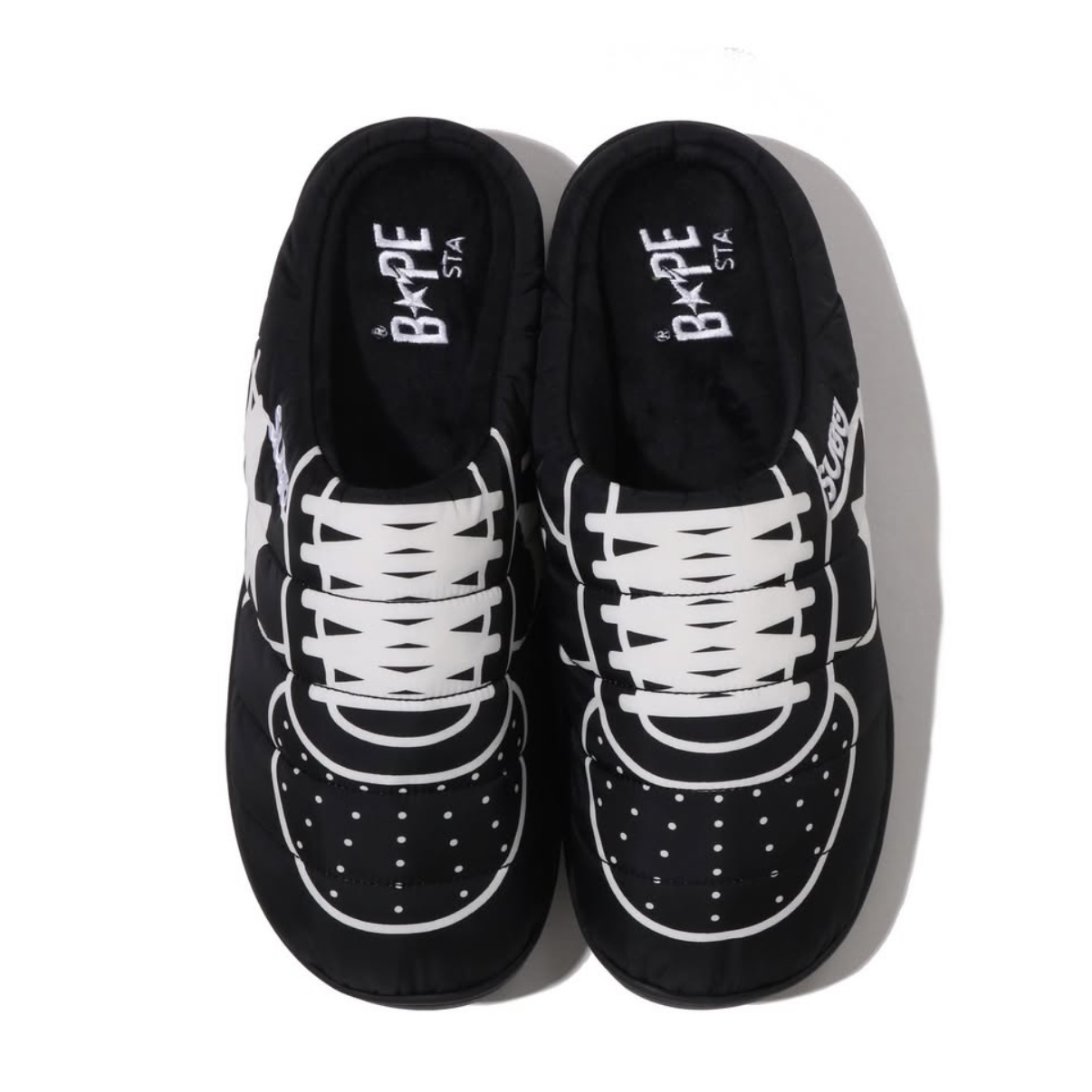 -(C4c)-A BATHING APE BAPE X SUBU PUFFER SANDALS 室內拖鞋 -1L83191904/001FWL831904C