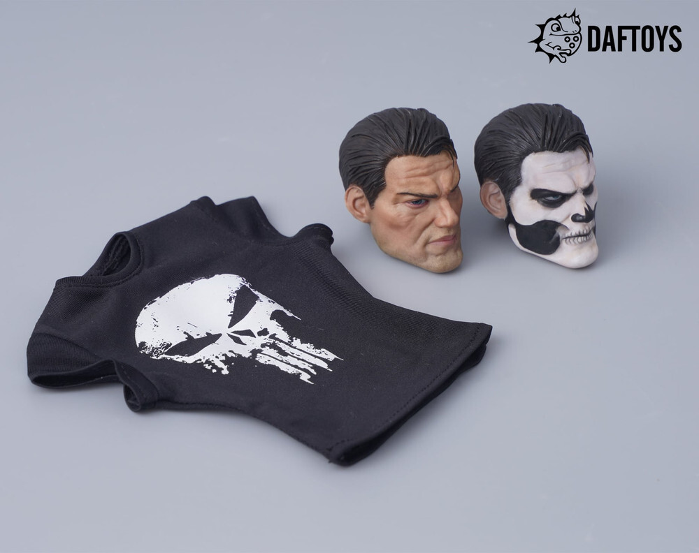 Daftoys: 1/6 Skull heads set with shirt