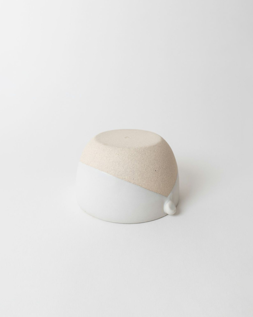 明山窯 陶器簡約圓碗 白｜信樂燒