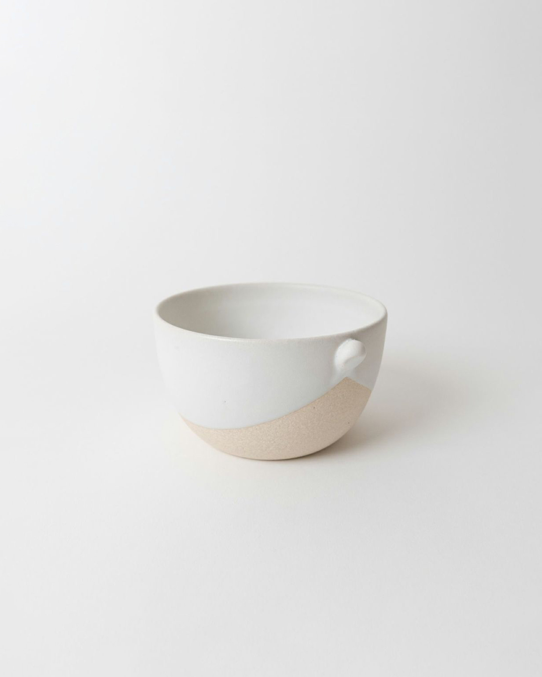 明山窯 陶器簡約圓碗 白｜信樂燒