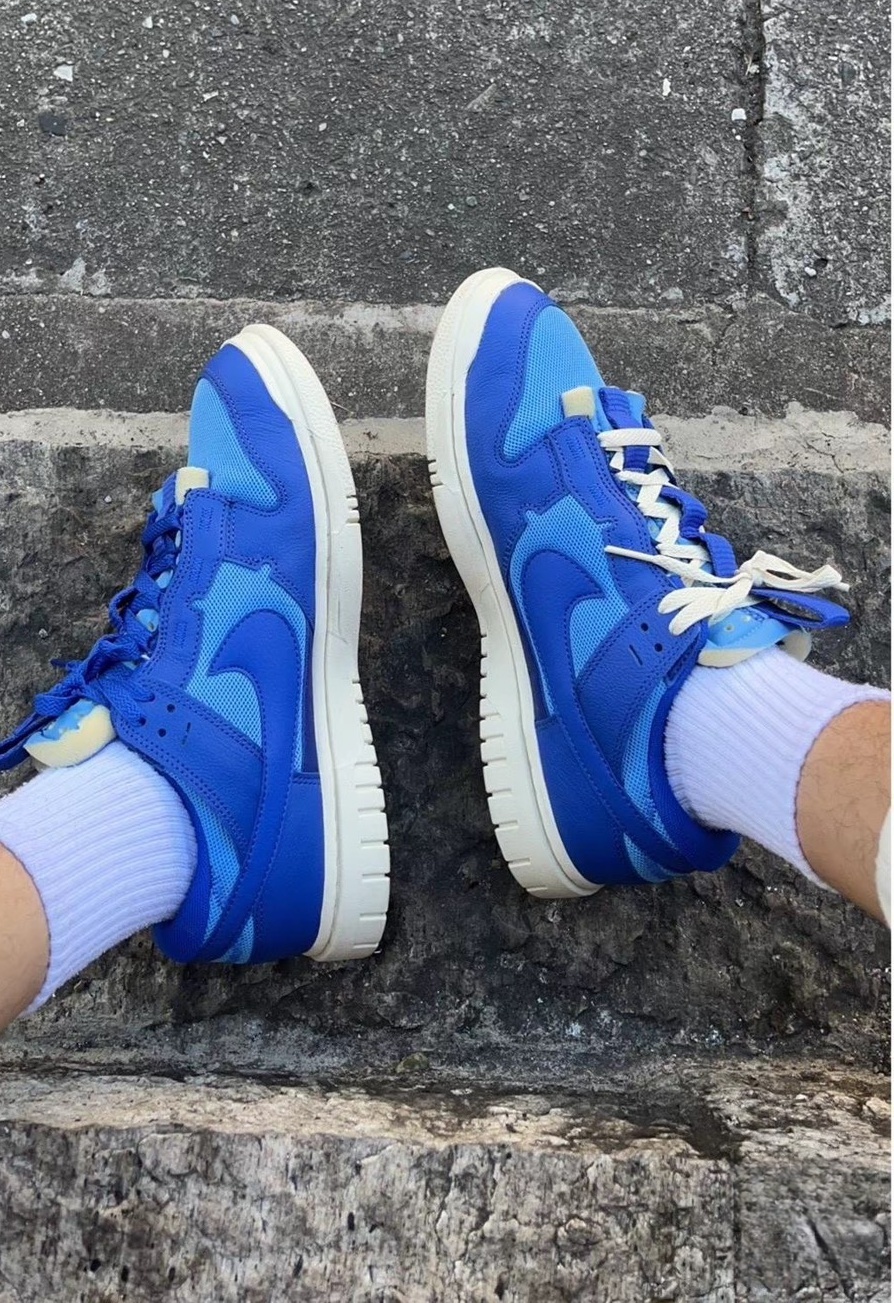 Nike Air Dunk Jumbo 男鞋 藍 白 大學藍 解構 DV0821-400