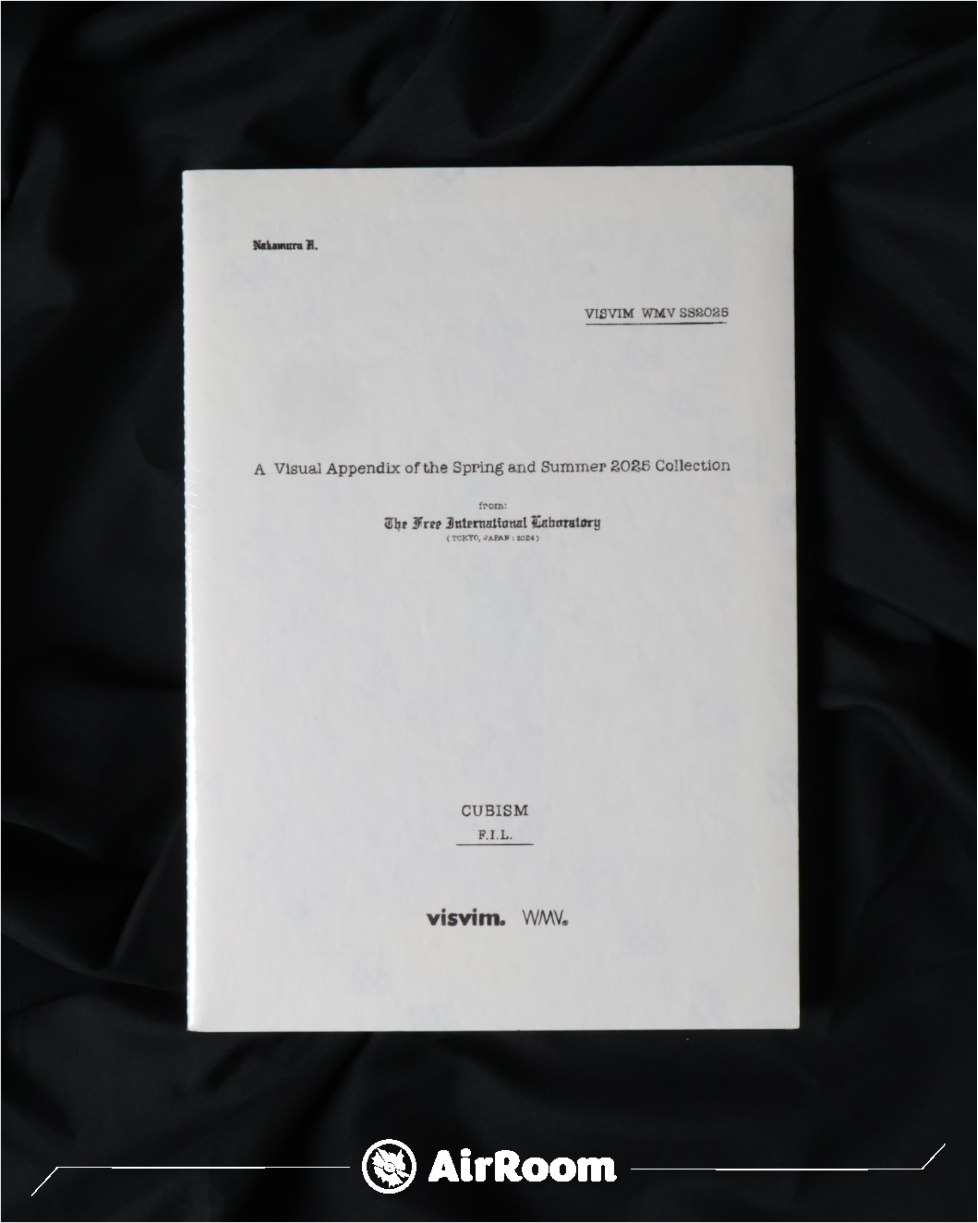 2025SS visvim WMV Spring and Summer 精裝 目錄 型錄 收藏品 拍照書 現貨