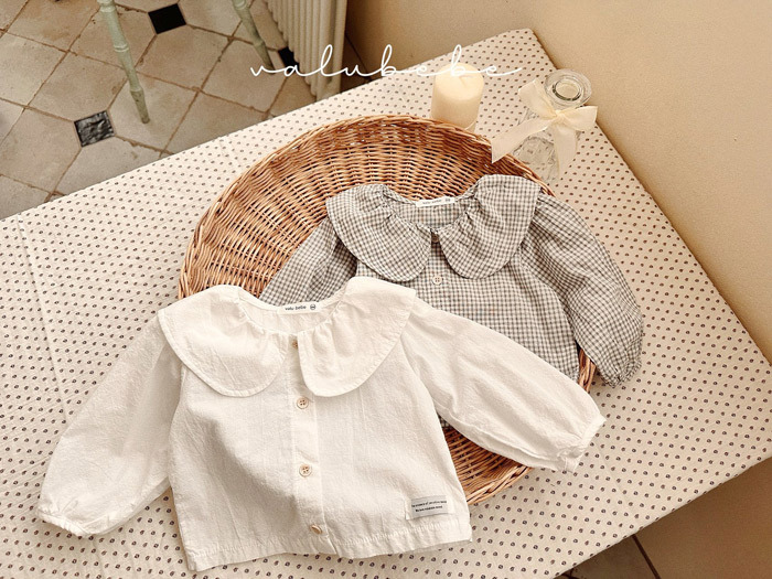 正韓春valu_bebe 兩色日系無印領上衣