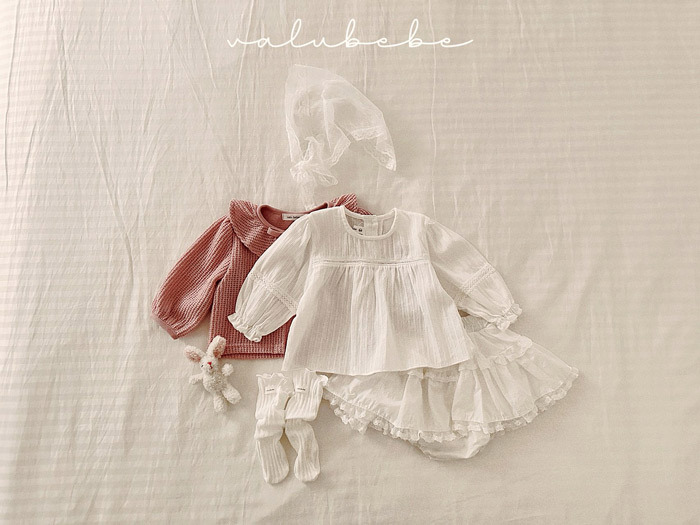 正韓春valu_bebe 浪漫白娃娃上衣