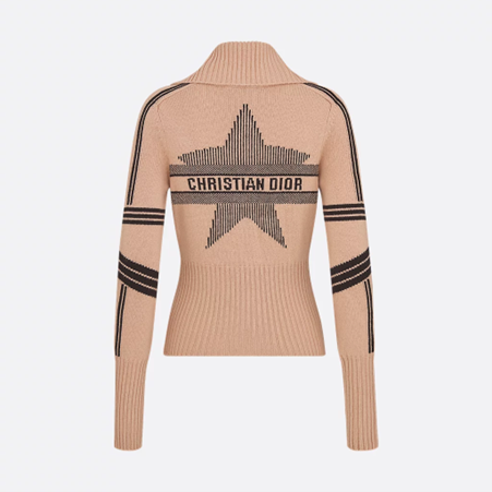 1EU0114-006 [DIOR] DiorAlps Mock Neck Cardigan Pink #144G60AM134_X4894 (C-EU-E)