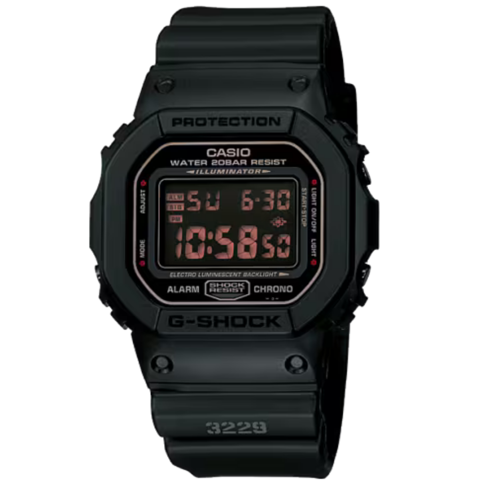 【CASIO 卡西歐】G-SHOCK 戶外旅行 極限運動 多功能耐衝擊 電子錶 手錶 DW-5600MS-1
