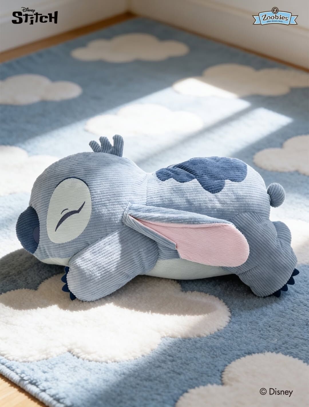 zoobies 迪士尼 抱枕 史迪奇 娃娃 抱枕