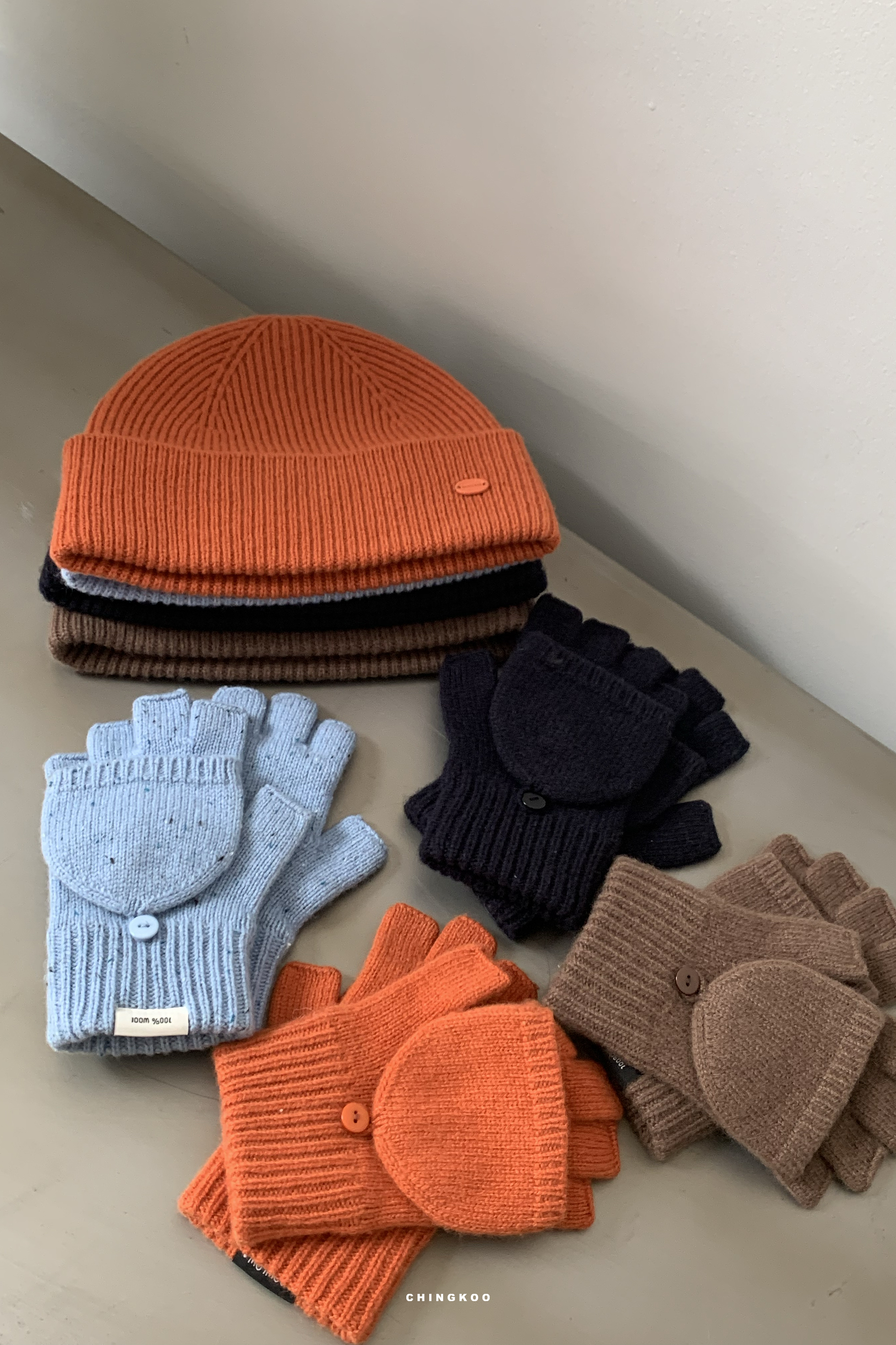 Winter Finale｜純羊毛針織帽&手套 4色 拆買