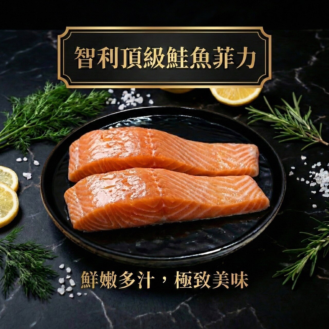 智利頂級鮭魚菲力切塊