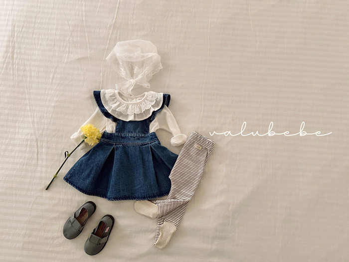 正韓春valu_bebe 兩色雙層花邊上衣