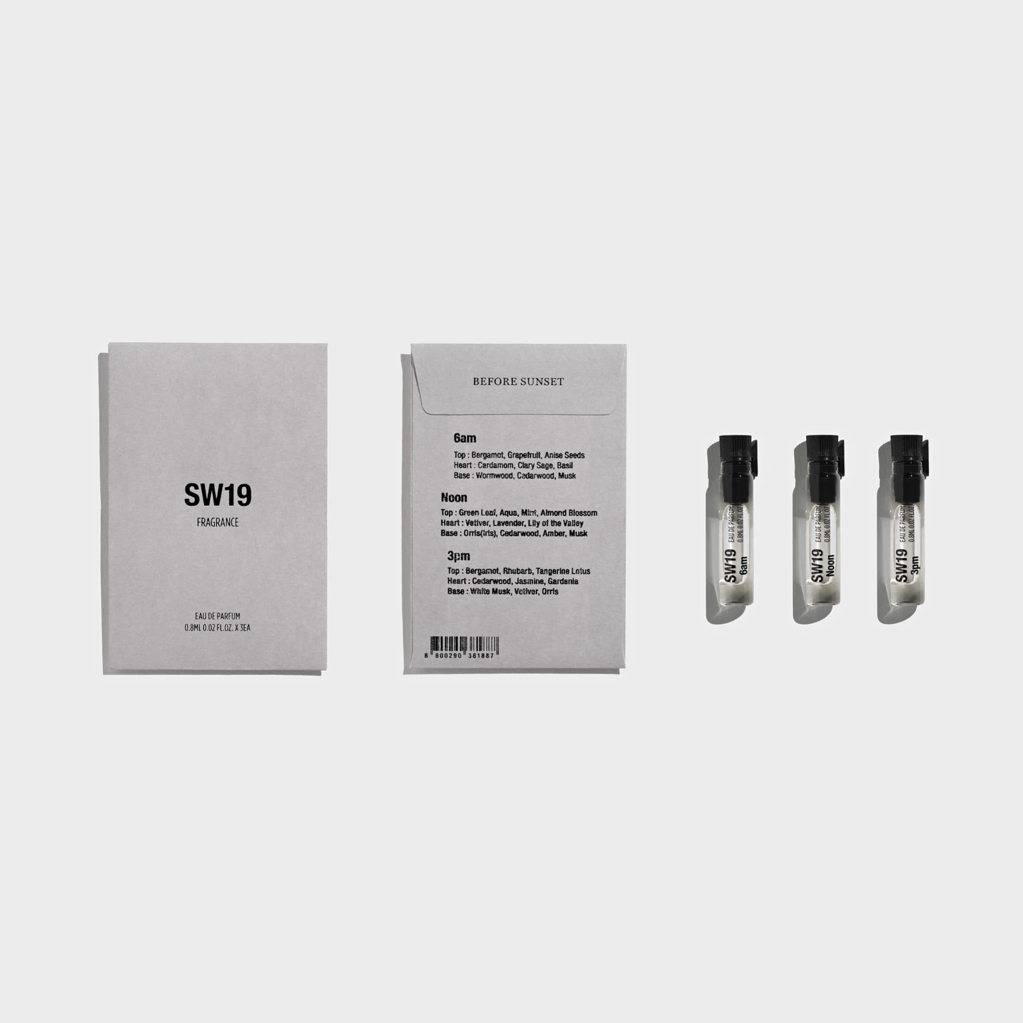 Before Sunset 淡香精體驗組（6am／Noon／3pm）