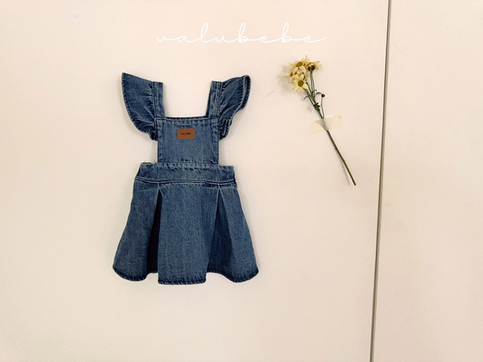 正韓春valu_bebe 飛袖牛仔裙