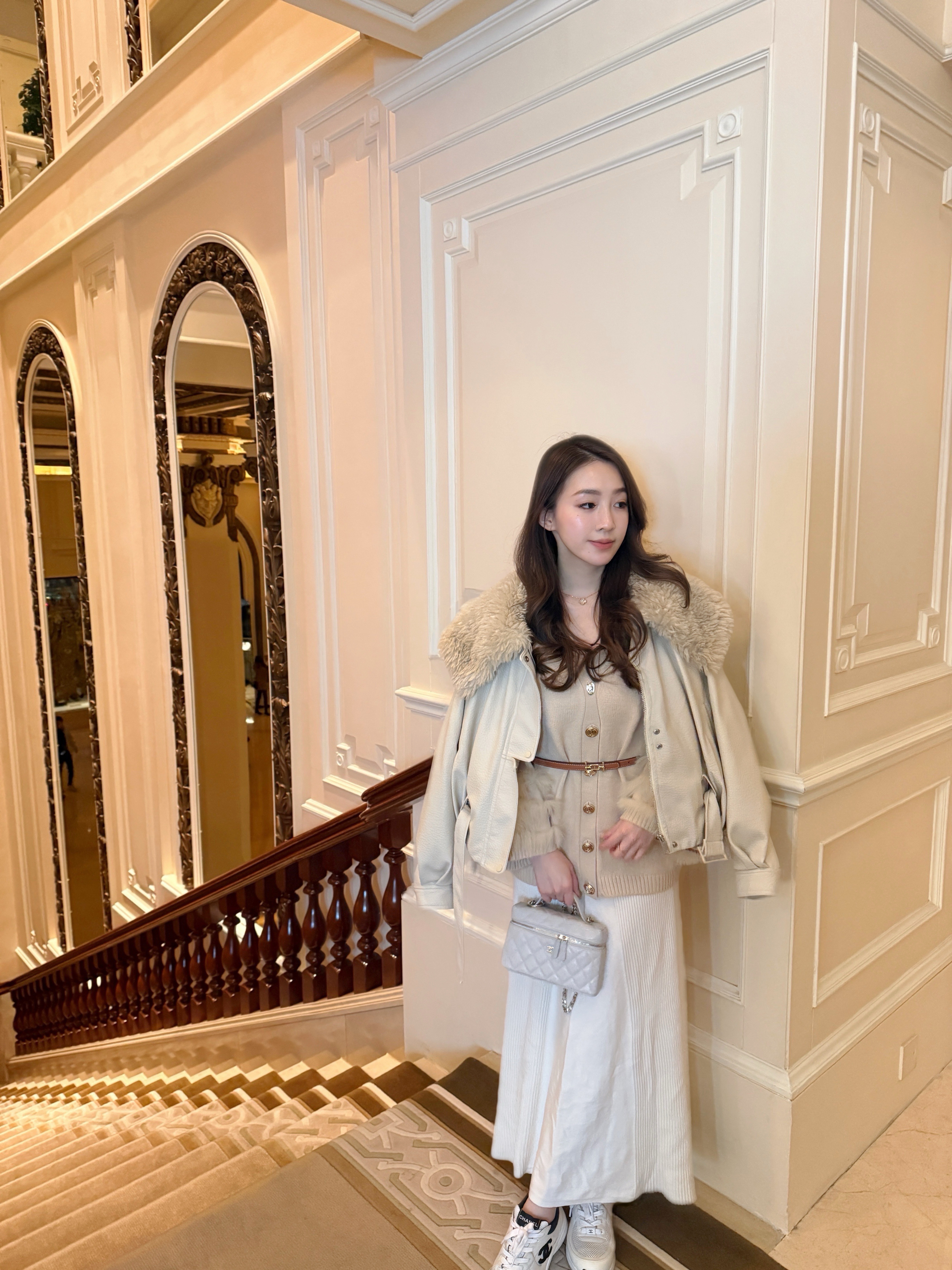 ✨山羊毛大翻領羽絨 Down Jacket