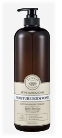 CR260114-S1-Dr.Seed_Honey & Milk Bomb Moisture Body Wash - Baby Powder 1000ML (EXP 9/2027) (買1送1，共2支)(香港現貨，1月16日中午截單後約10日後到倉)