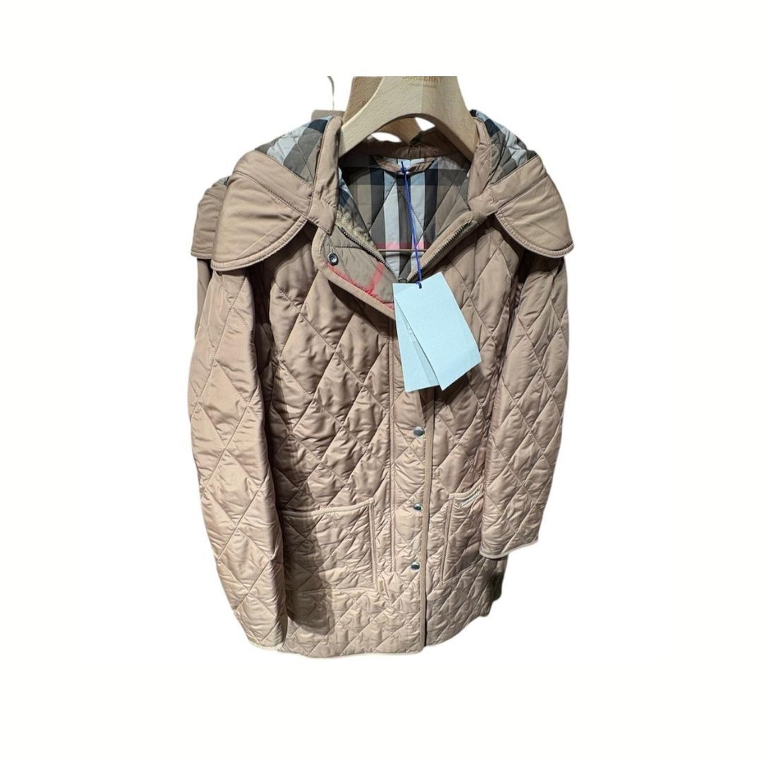 1BR0114-008 [BURBERRY] Parkgate Quilted Long Jacket Camel #80842101003 (C-EU-E)
