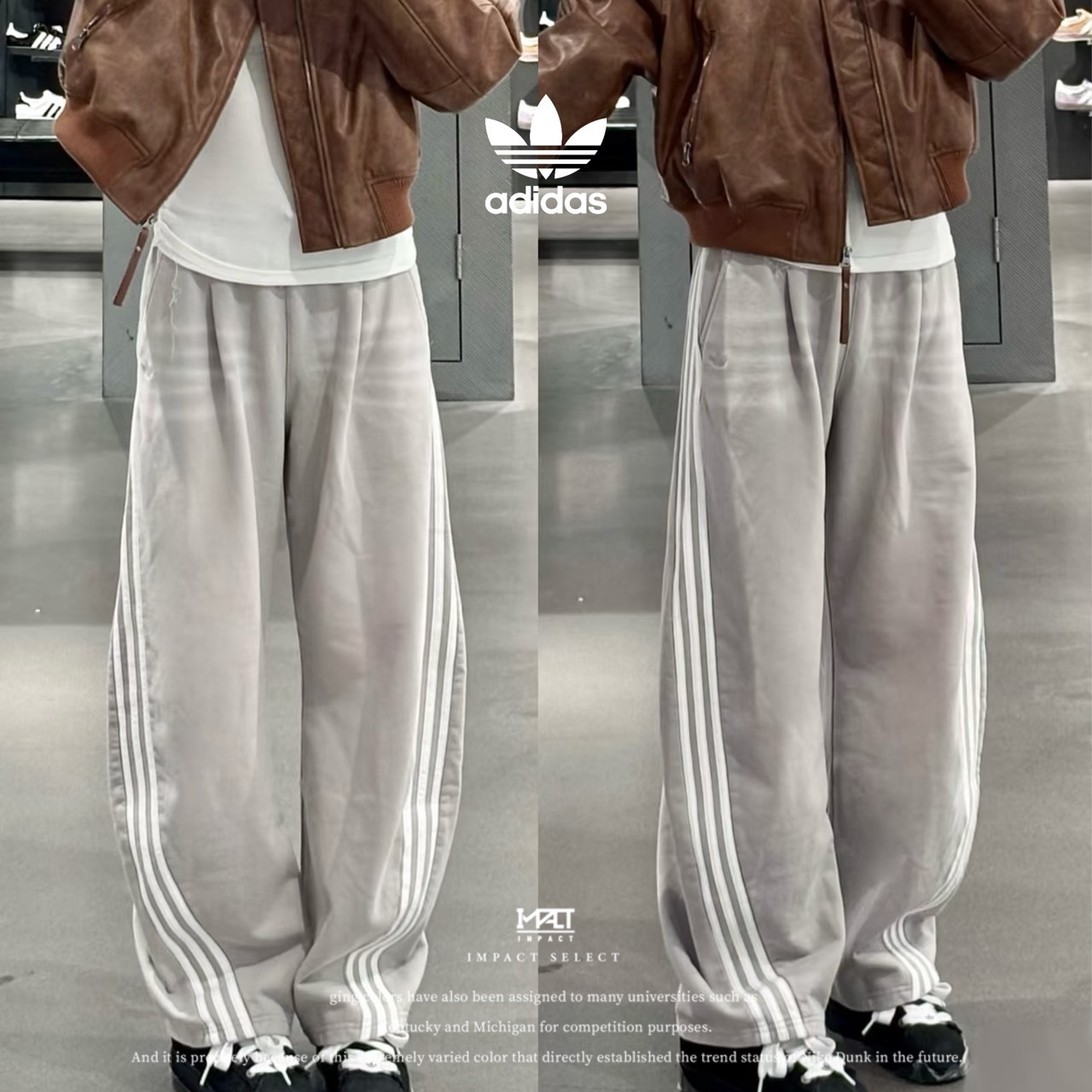 Adidas Originals 水洗彎刀棉褲 IA7519