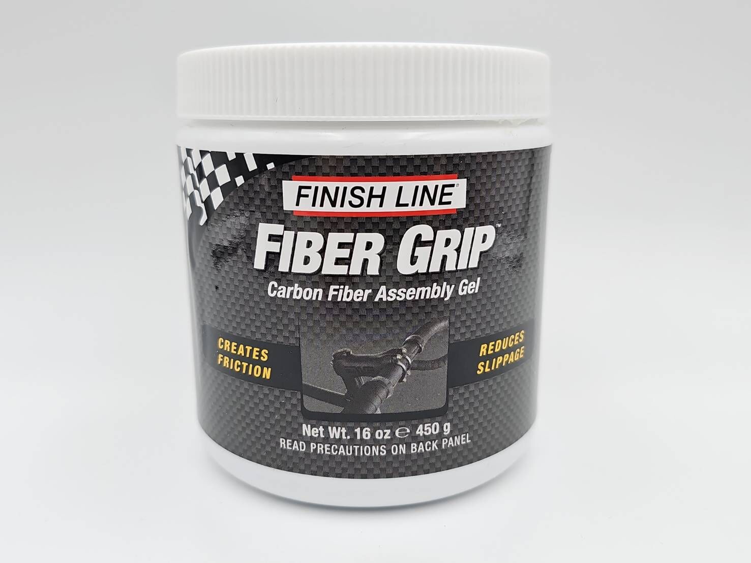 終點線 FINISH LINE Fiber Grip 纖維止滑劑 450g 罐裝 碳纖維組裝劑 碳纖維止滑劑 適用龍頭 車把 座管 座桿