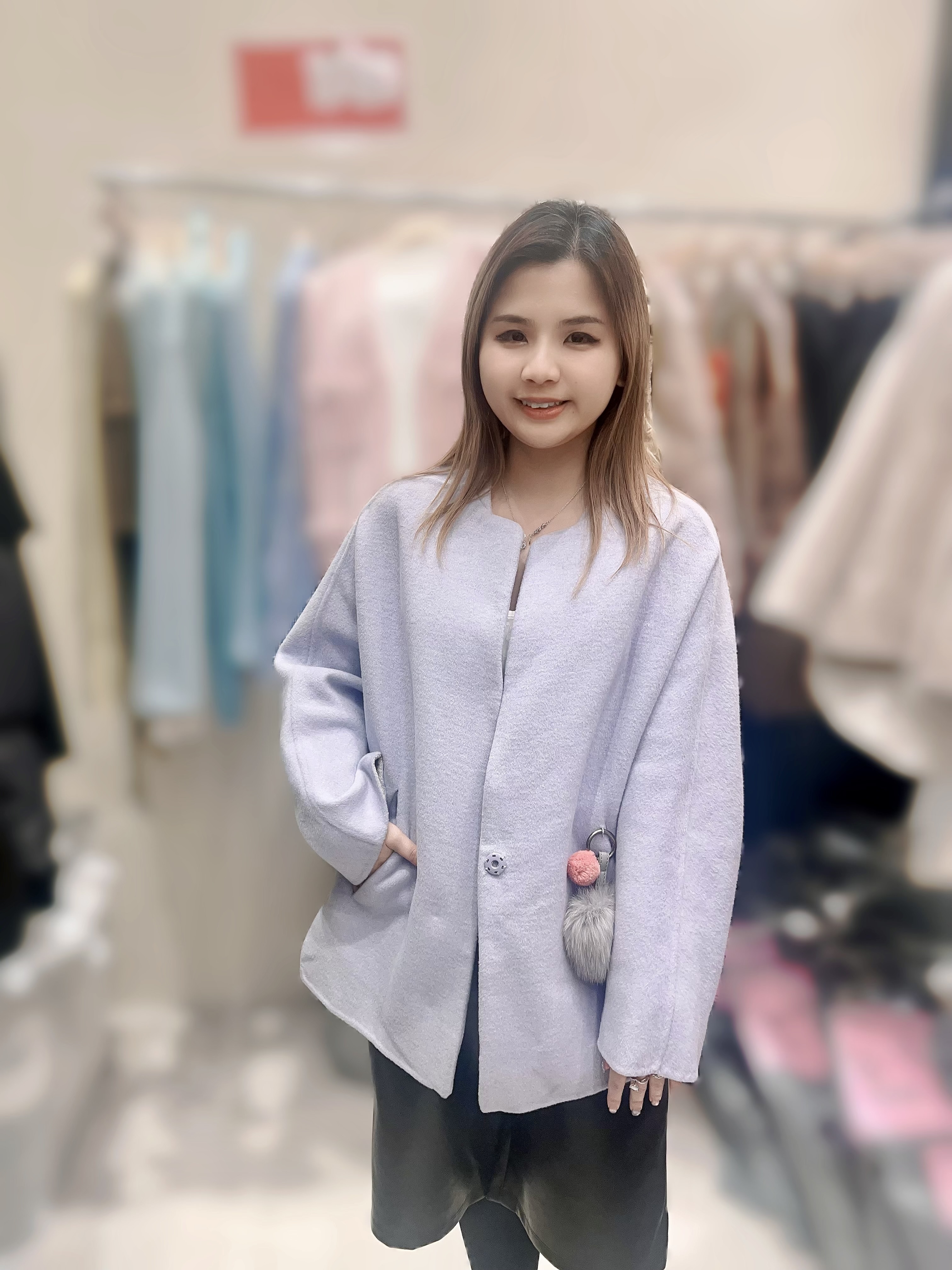 ME15   爆款高質羊毛褸   胸48     長 24.5   $999 (一口價)  羊毛63%