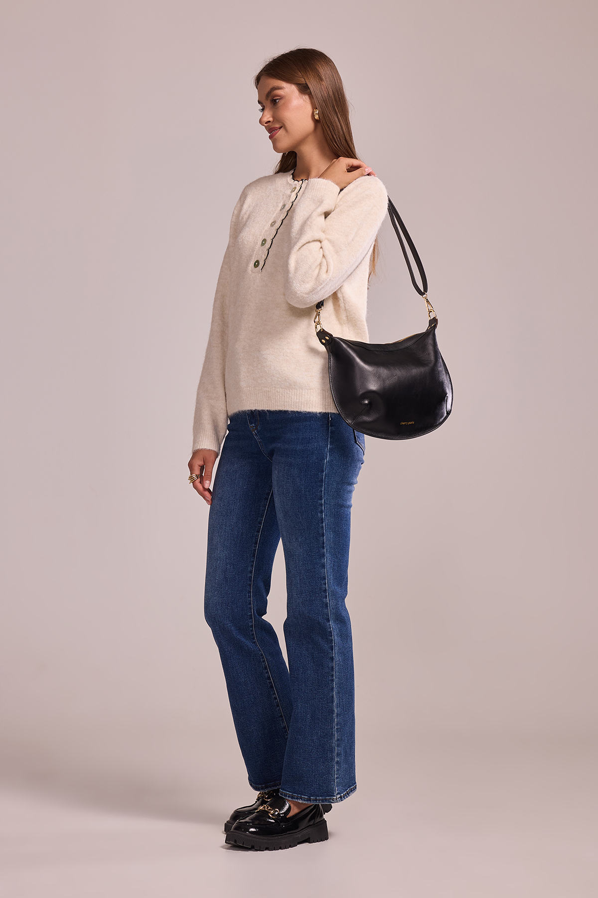 Cherry Paris Leather ANTONIA - 4181 Black 黑色