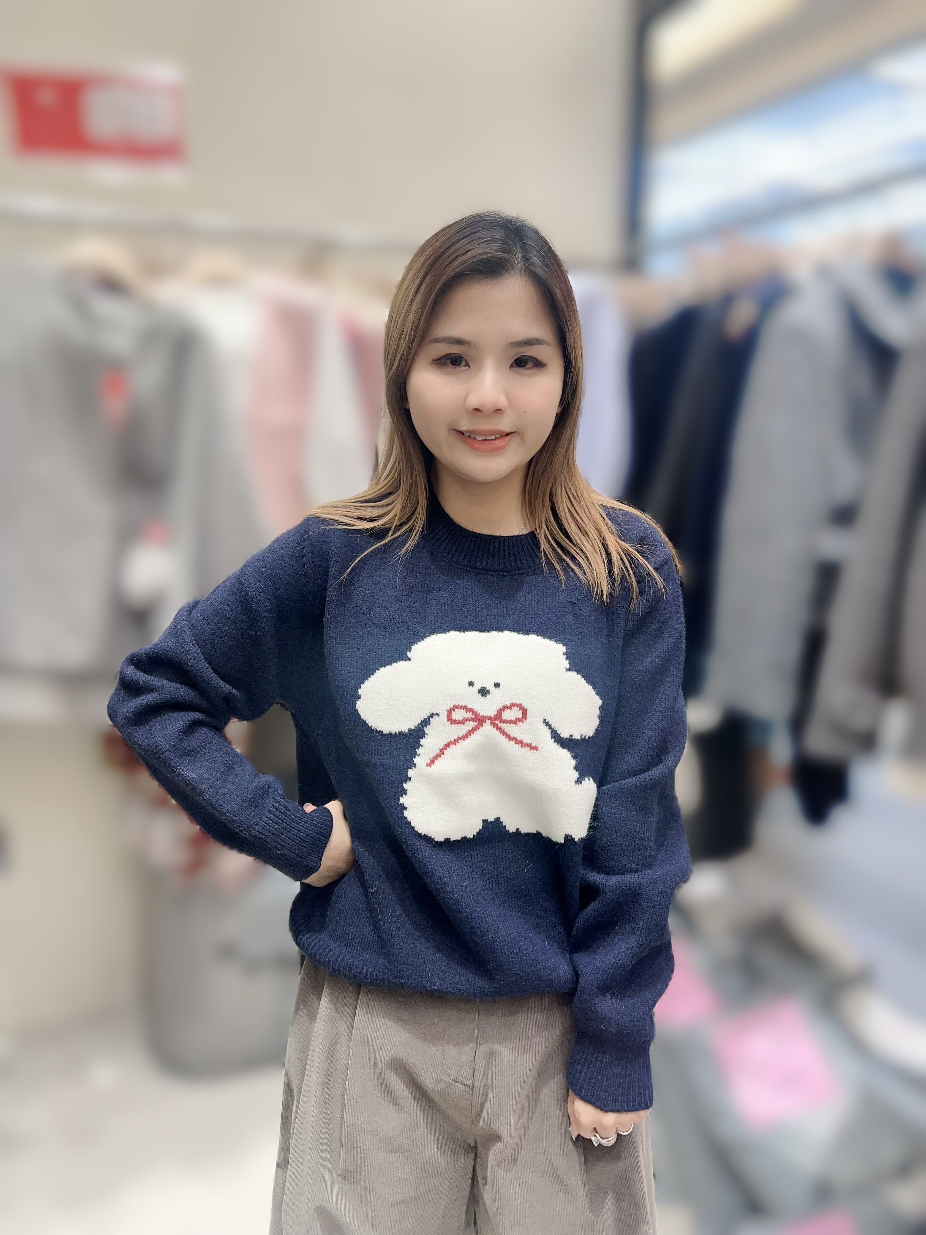 ME25  可愛小狗  胸46 -58  長 22 .5  $499 (一口價)