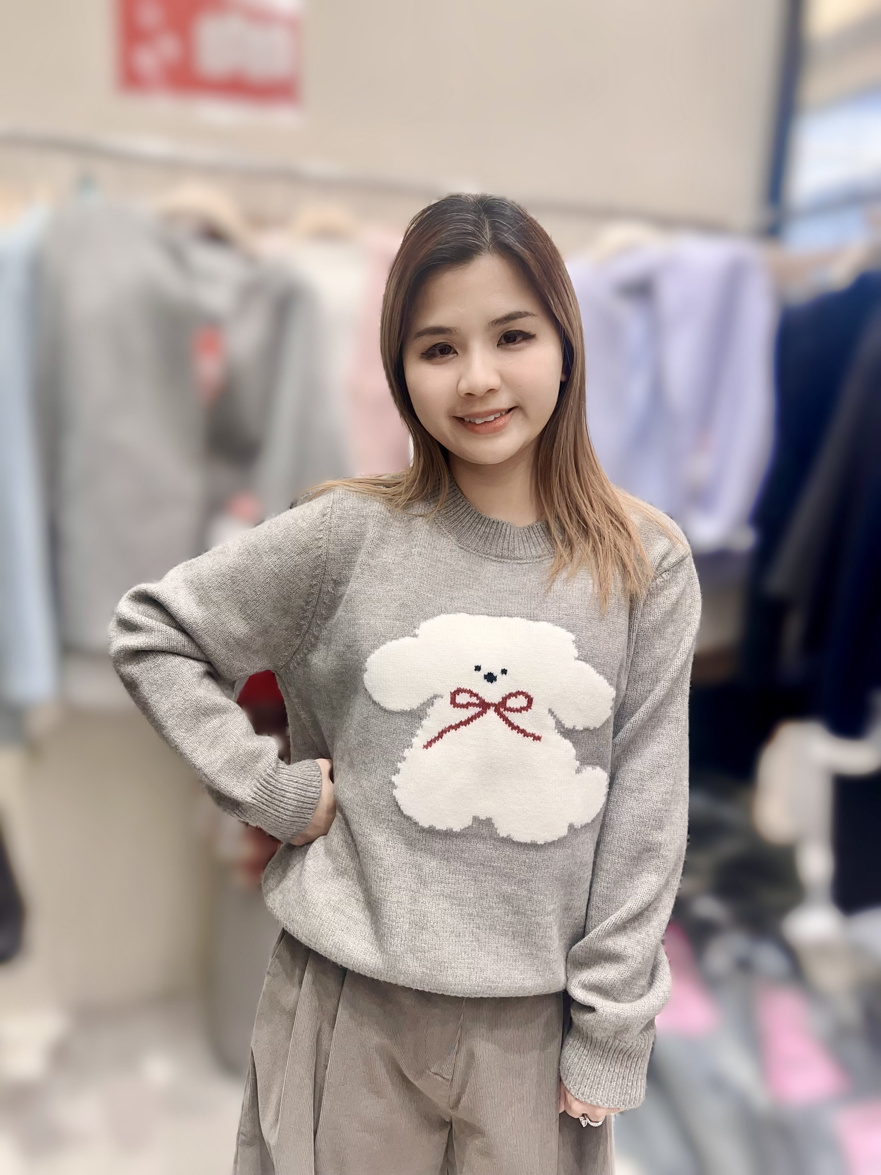 ME25  可愛小狗  胸46 -58  長 22 .5  $499 (一口價)