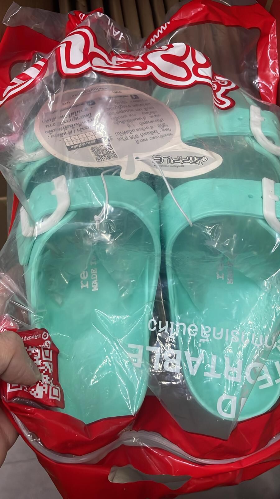 現貨 Red Apple馬卡龍厚底拖鞋