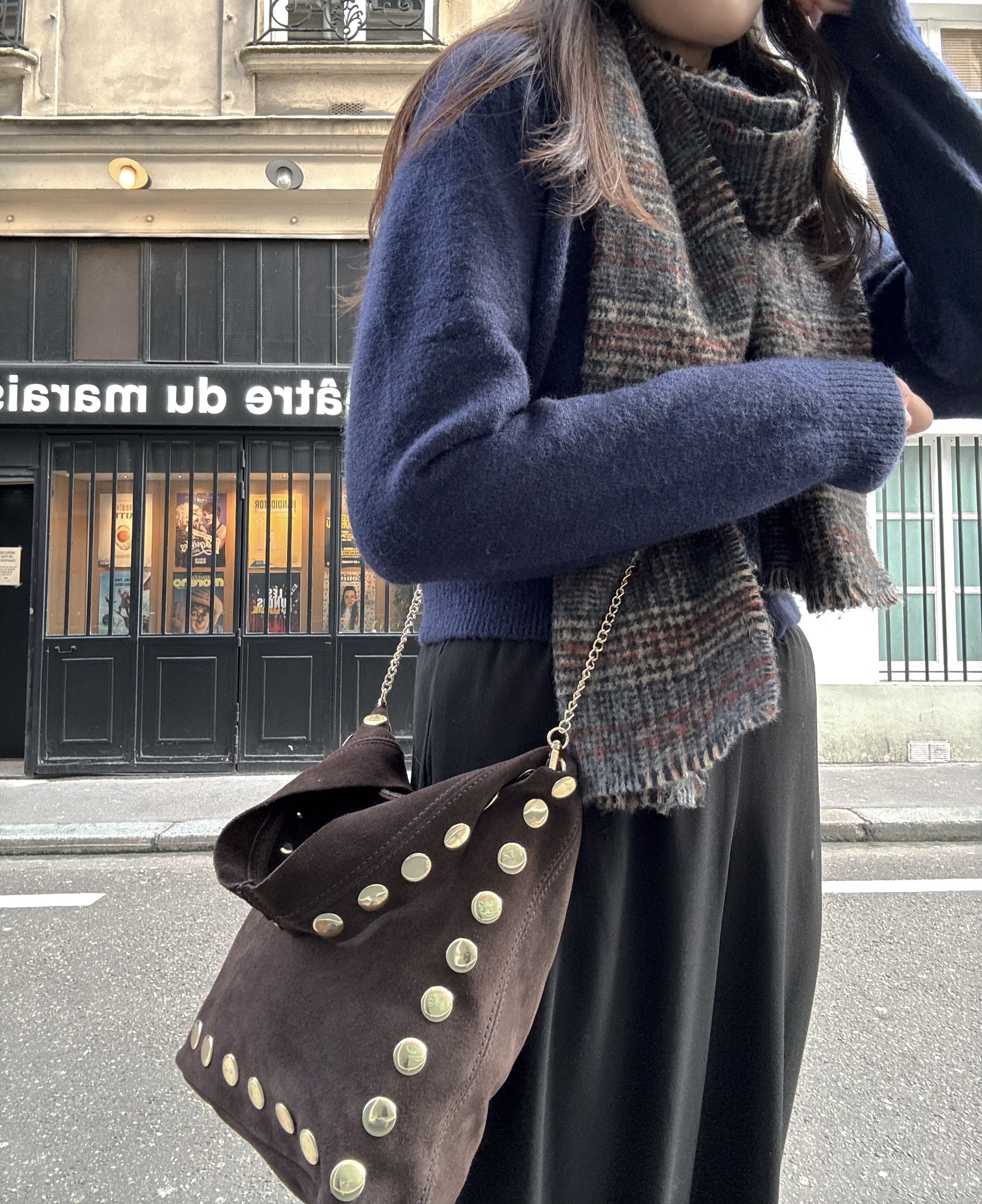 Cherry Paris Leather ALEXANE SUÈDE - 4193 Chocolate 朱古力