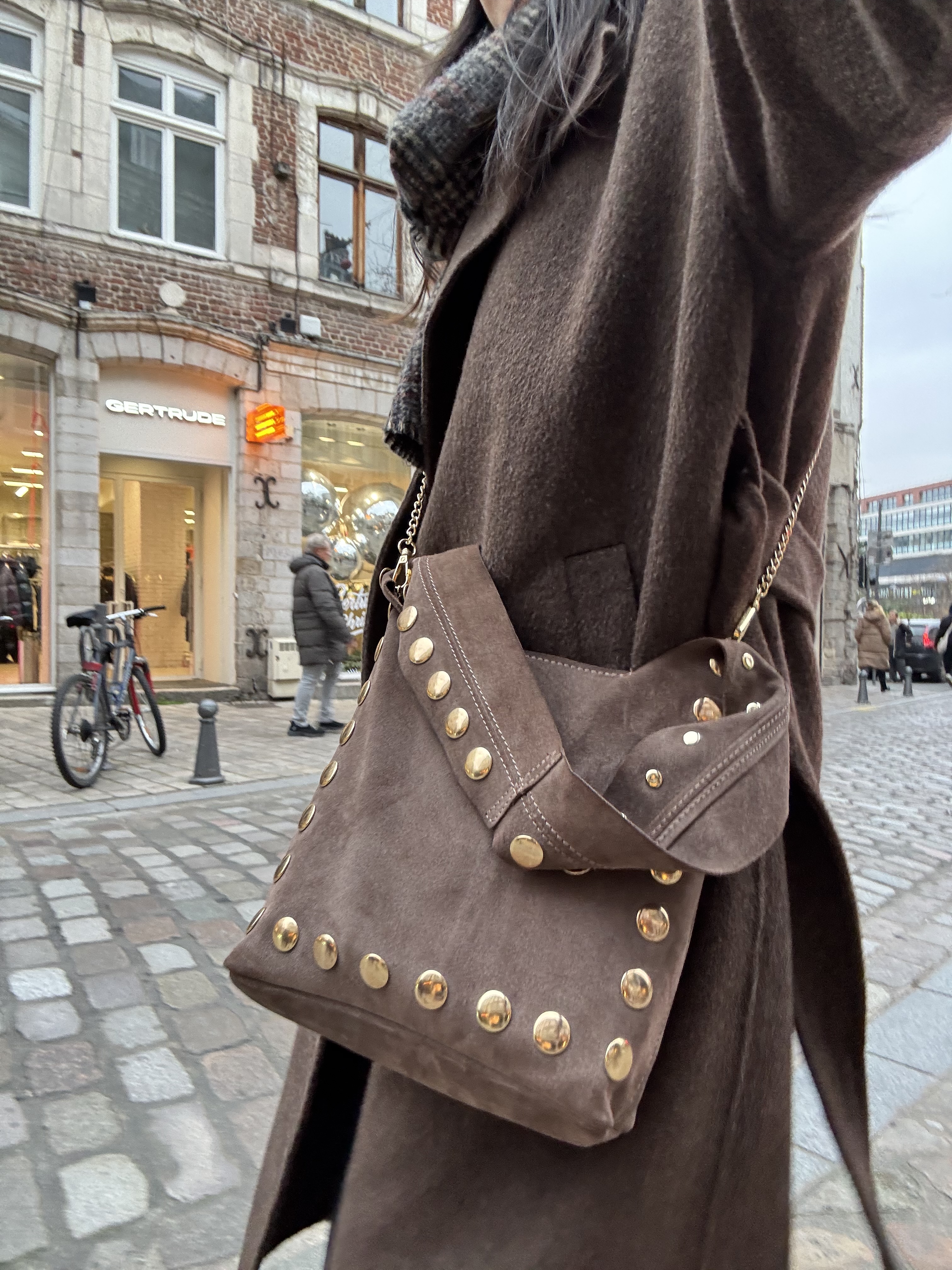 Cherry Paris Leather ALEXANE SUÈDE - 4193 Taupe 褐色