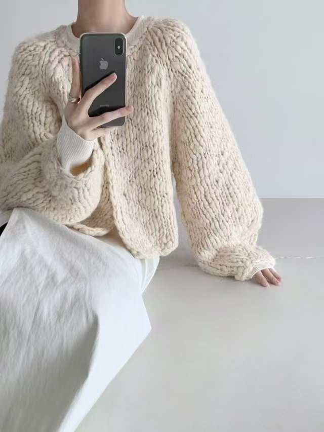 445 正韓編織毛線感外套