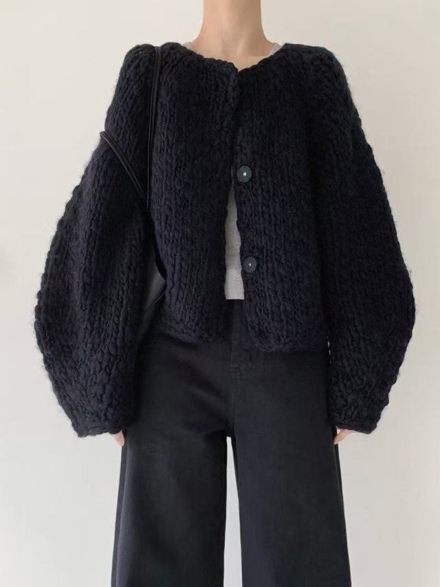 445 正韓編織毛線感外套