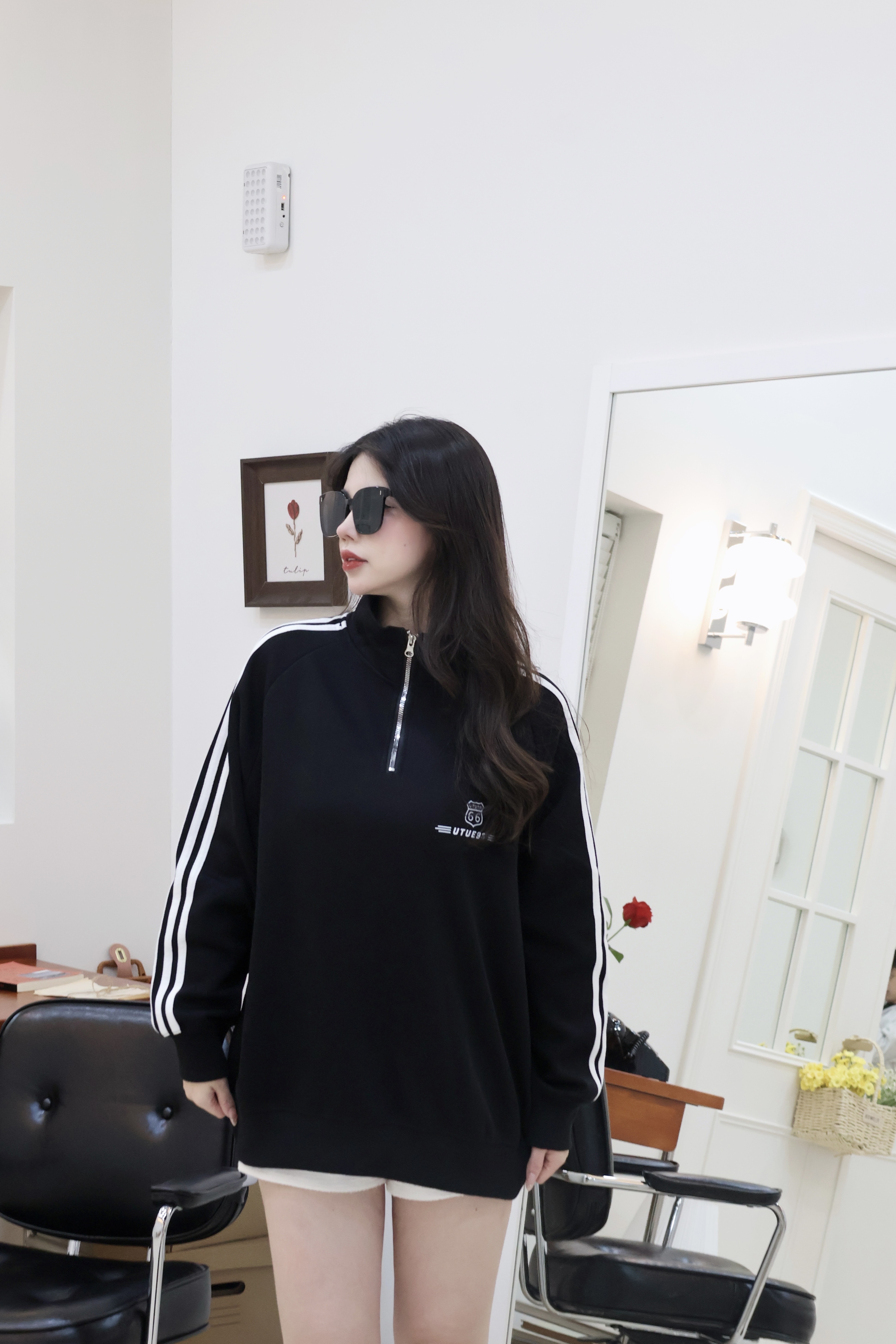 拉鏈立領衛衣🖤