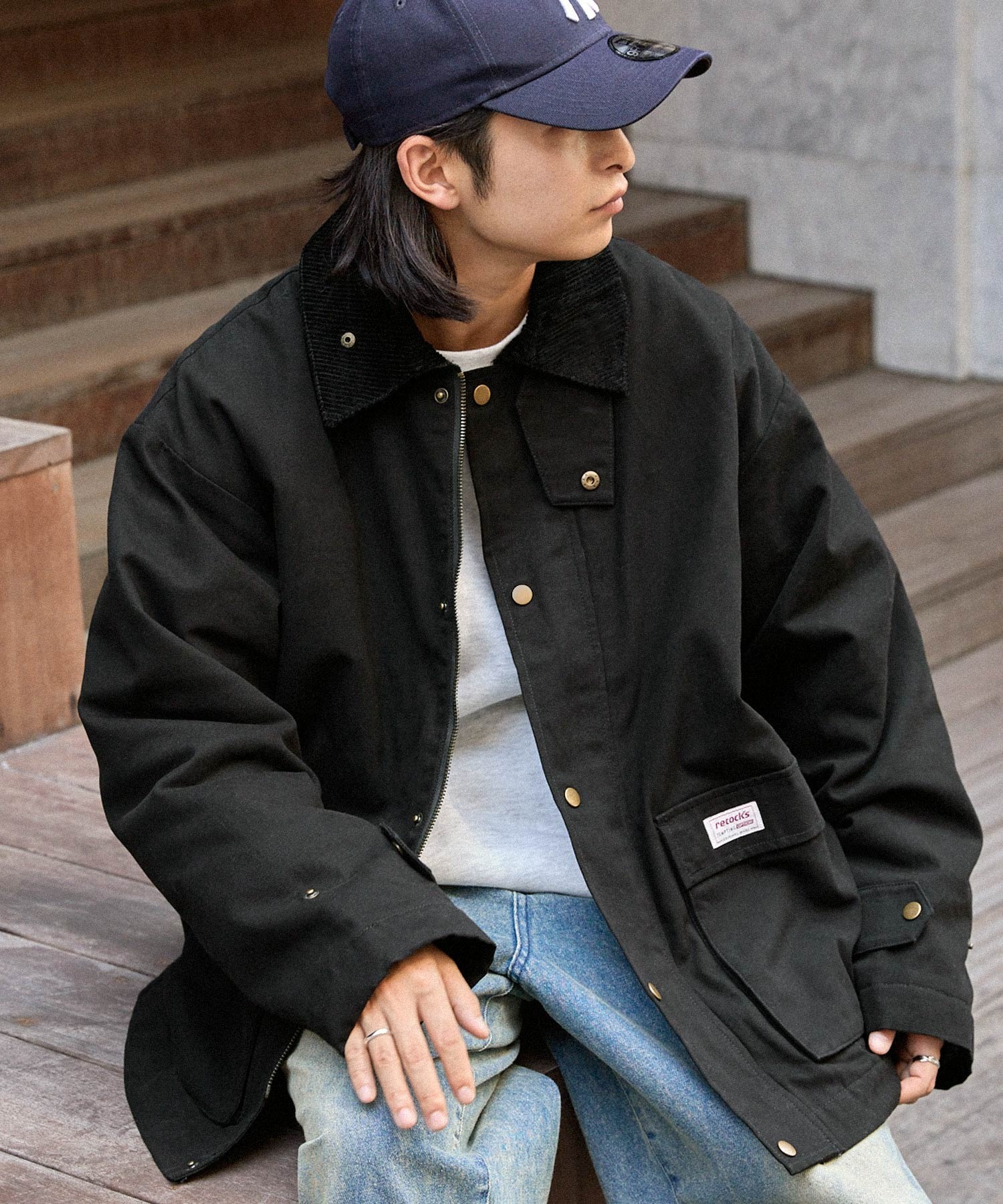 『日本連線中』2025AW MONO-MART retock's duck-dyed jacket 嚴選 選品 皮衣 外套 jk618