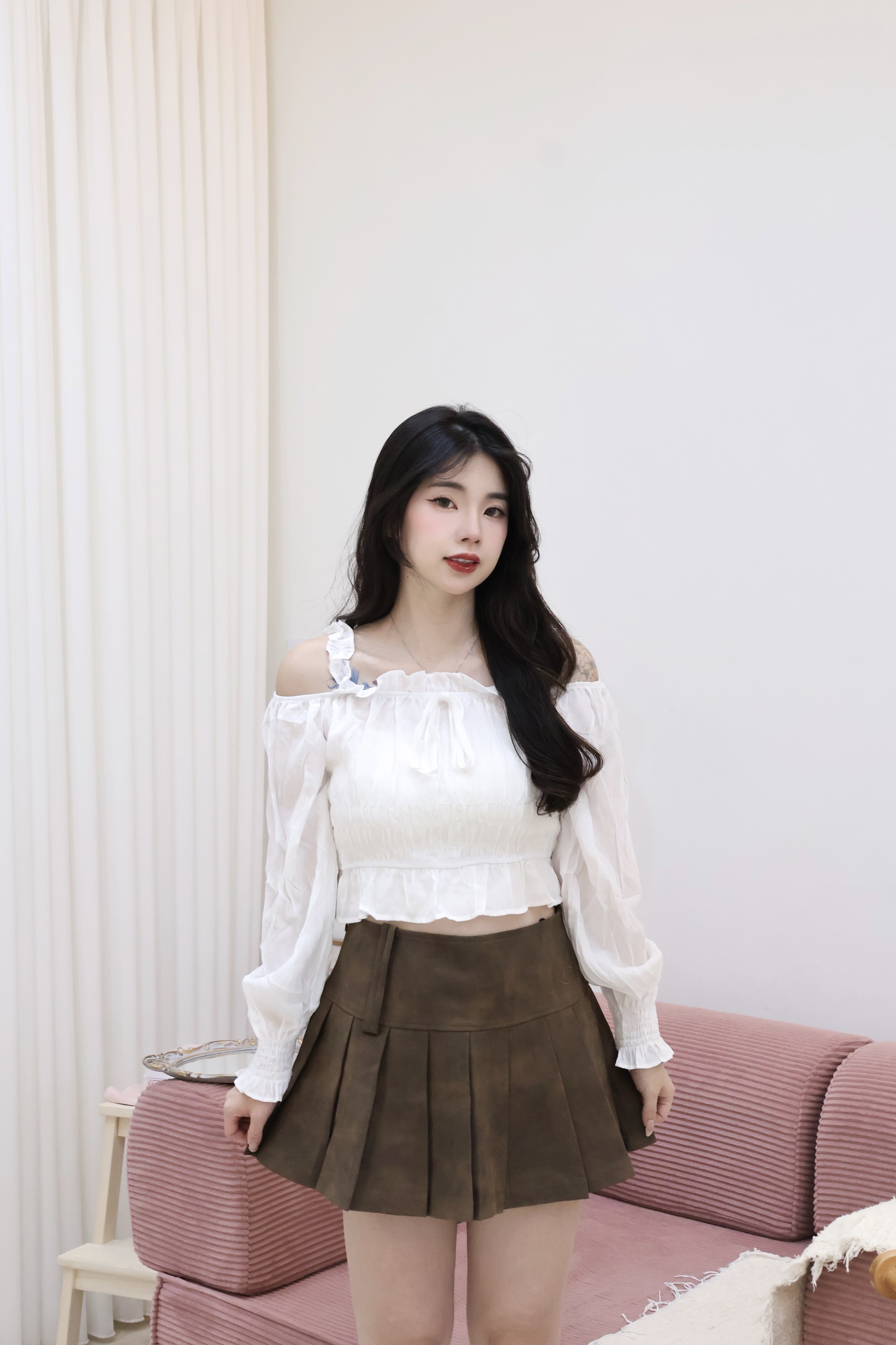 氣質荷葉邊一字領🌷