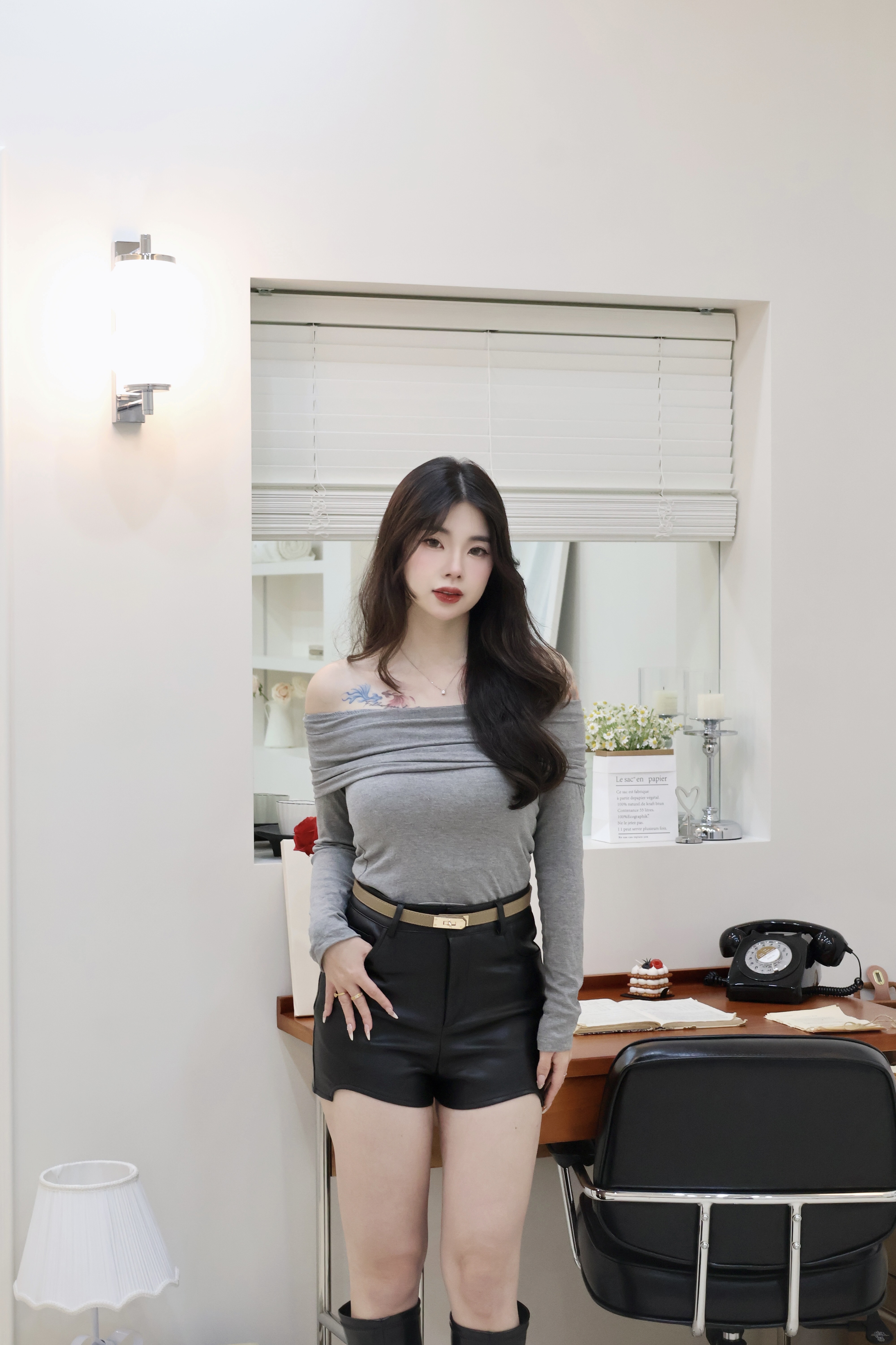 氣質軟糯一字領🌷