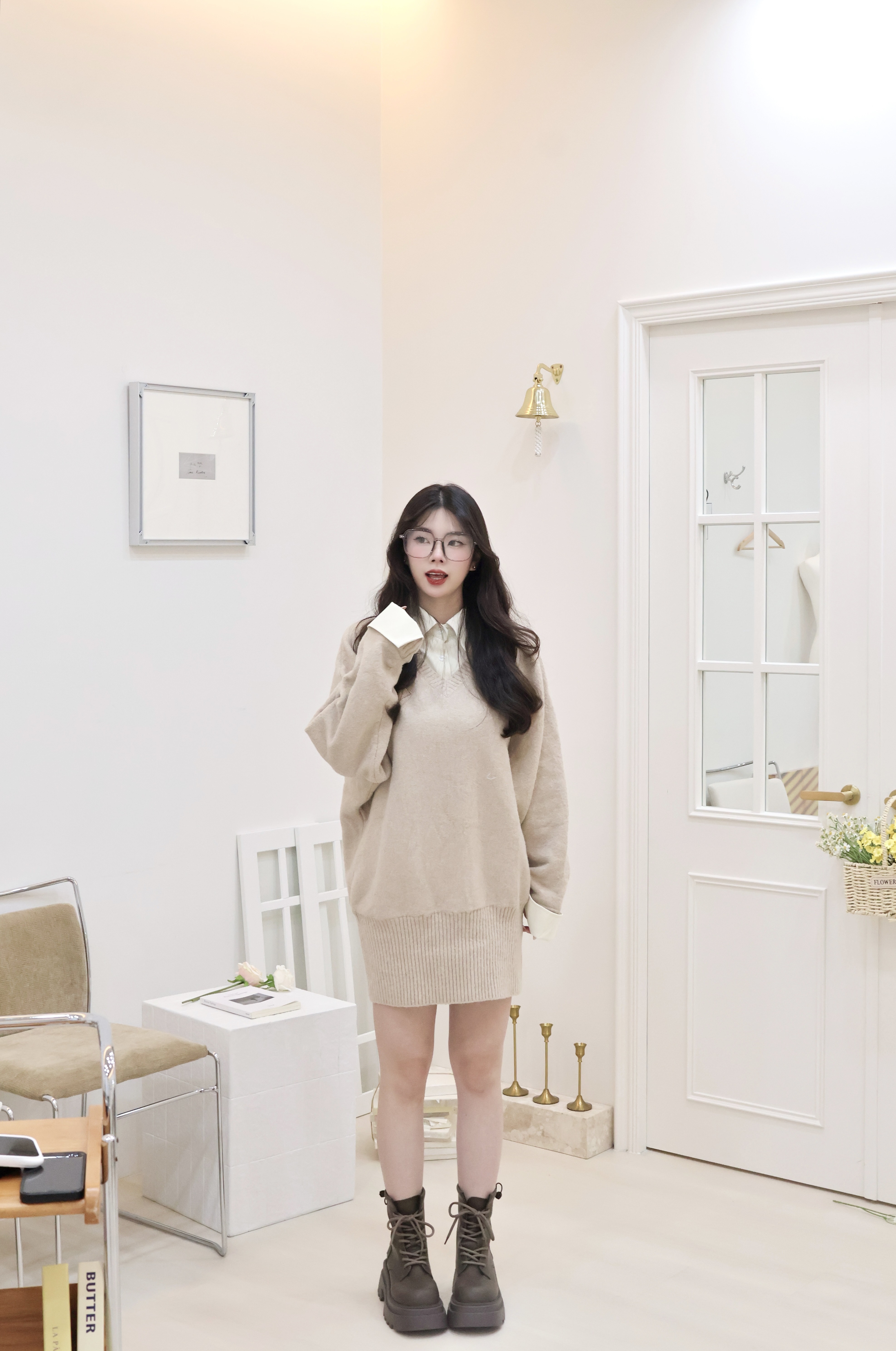 韓系假兩件套裝🍂