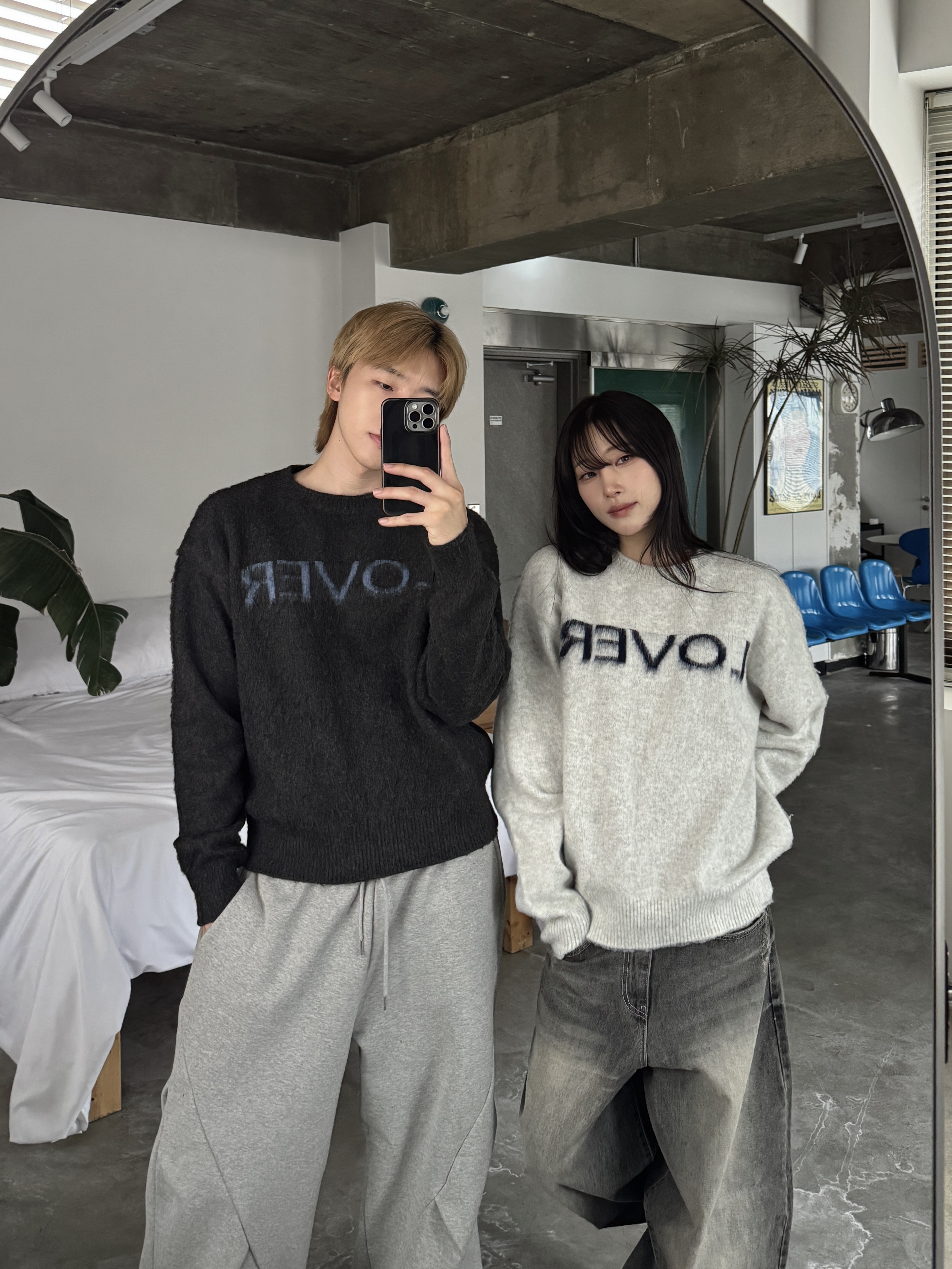 城市戀人 羊毛寬鬆針織長袖（部分現貨）