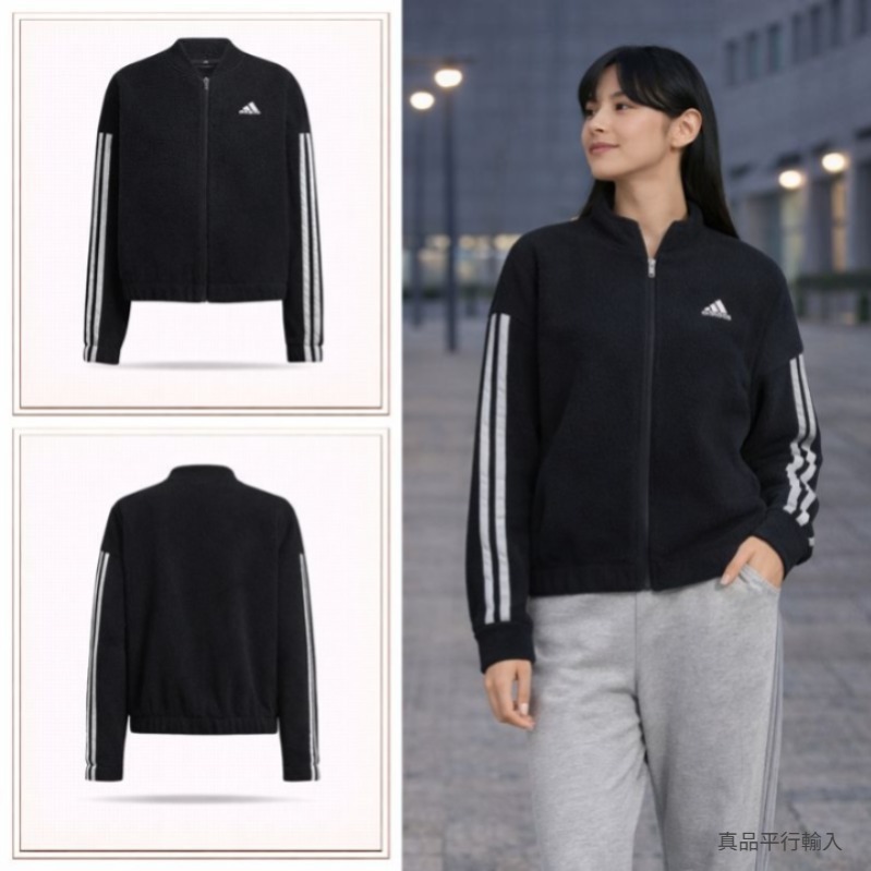【預購】ADIDAS H011450 女裝抓絨拉鍊運動外套