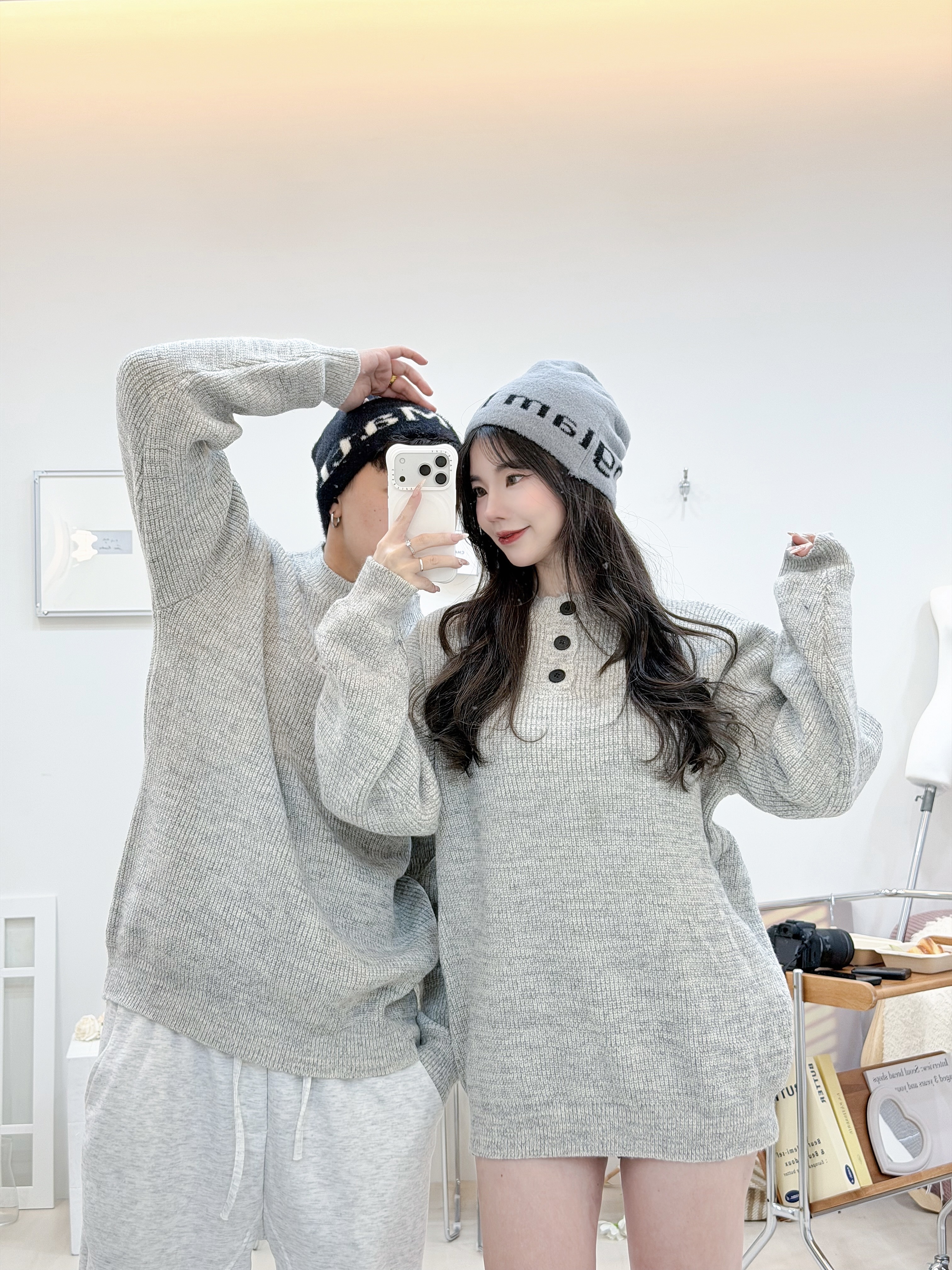 厚磅灰調針織衣🩶