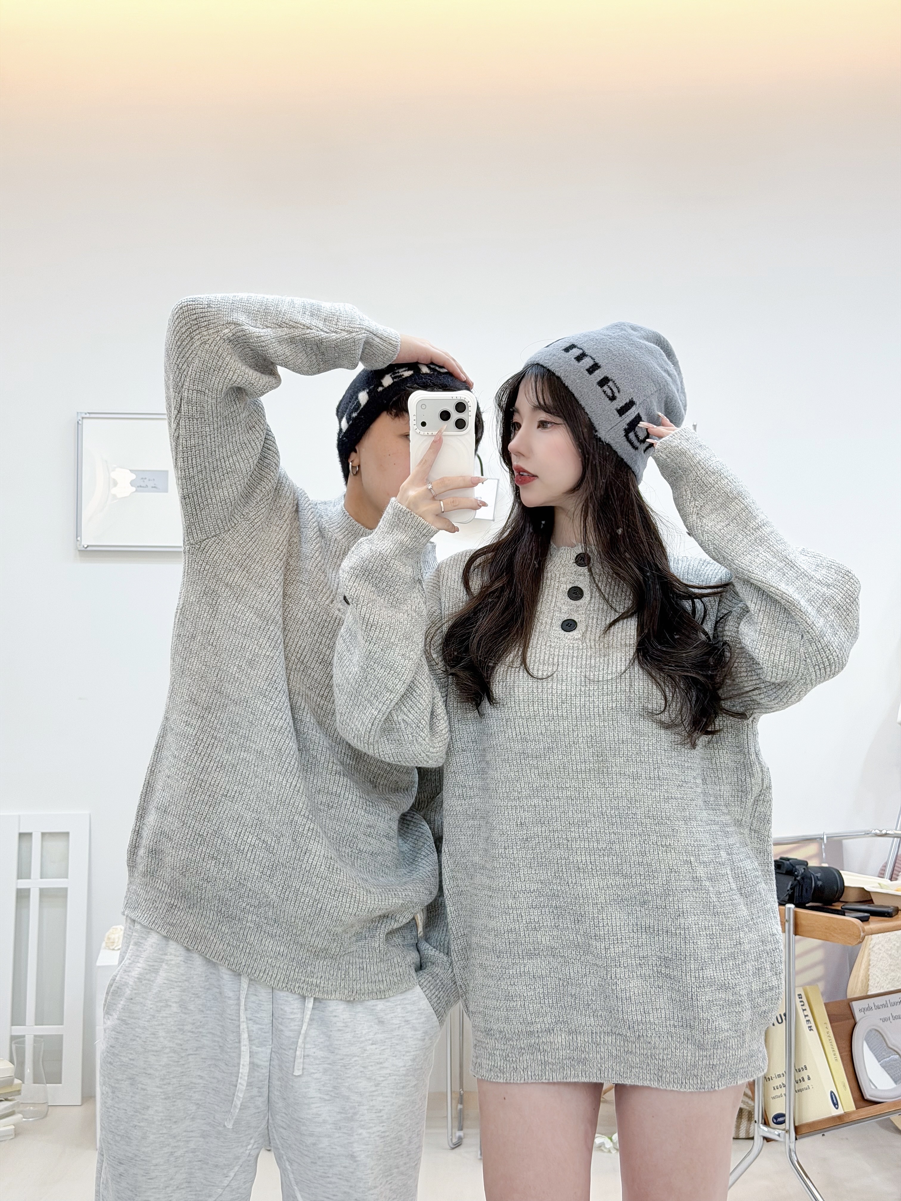 厚磅灰調針織衣🩶