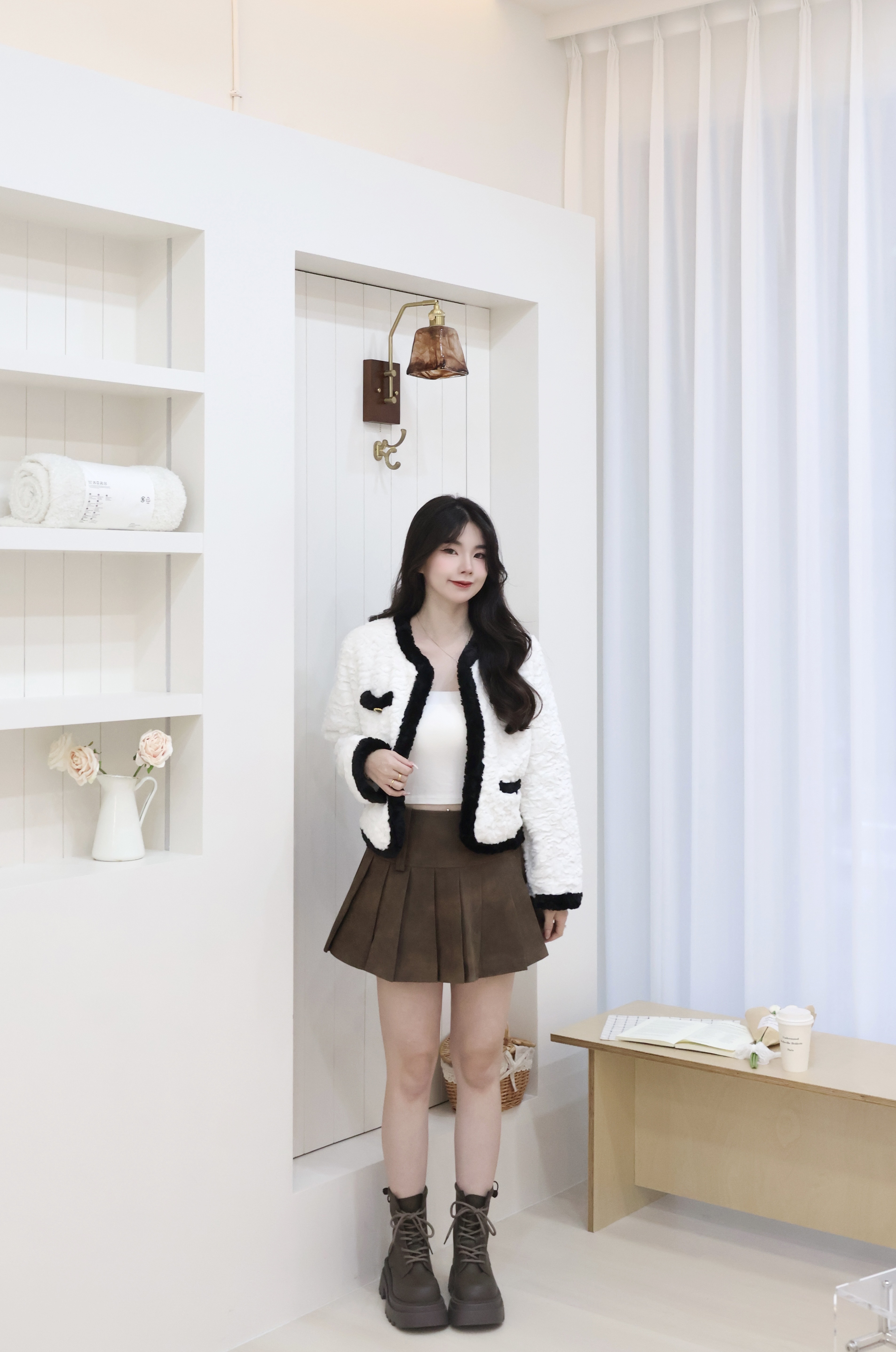 小香羊羔毛外套🖤