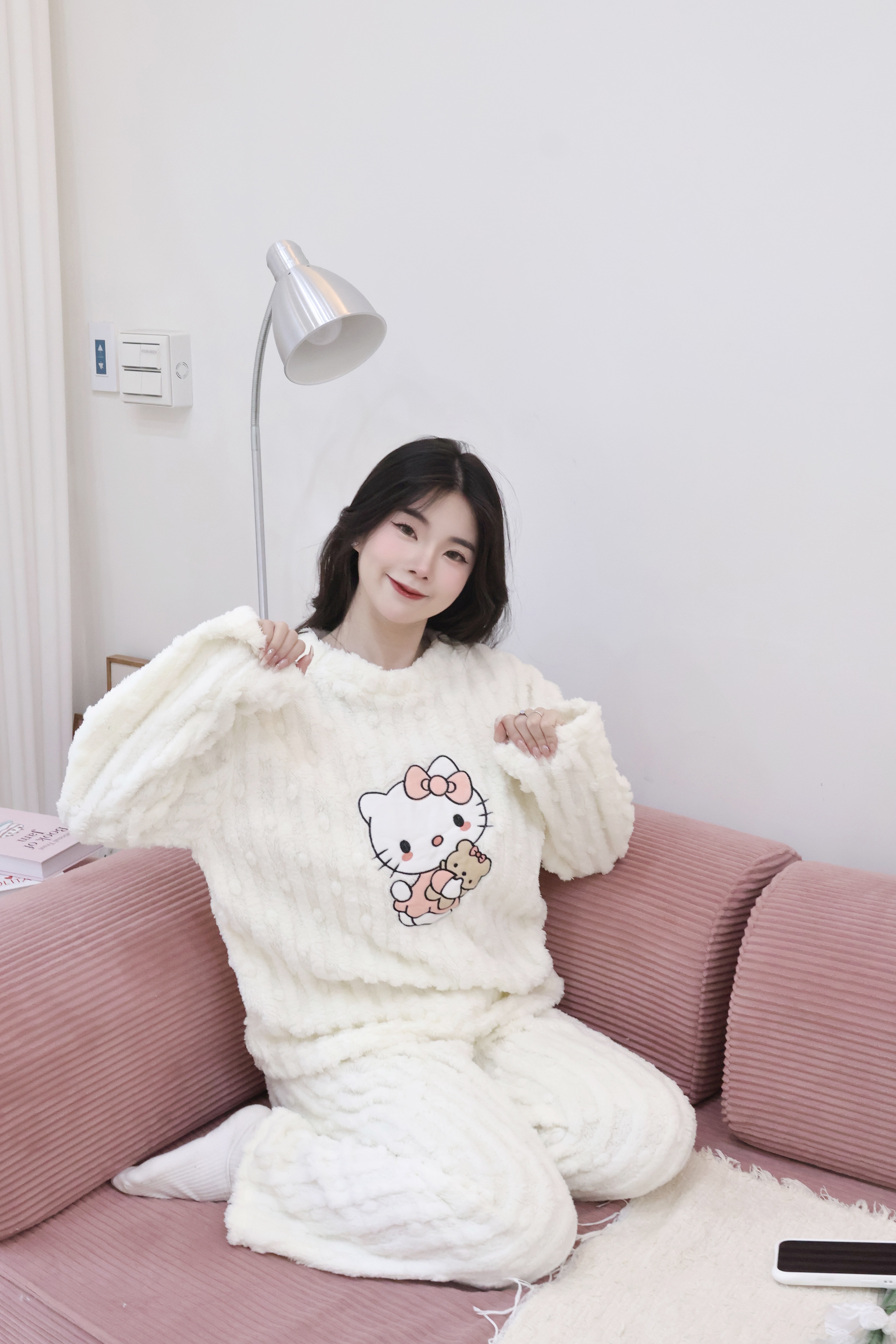 卡通貓珊瑚絨睡衣🐱