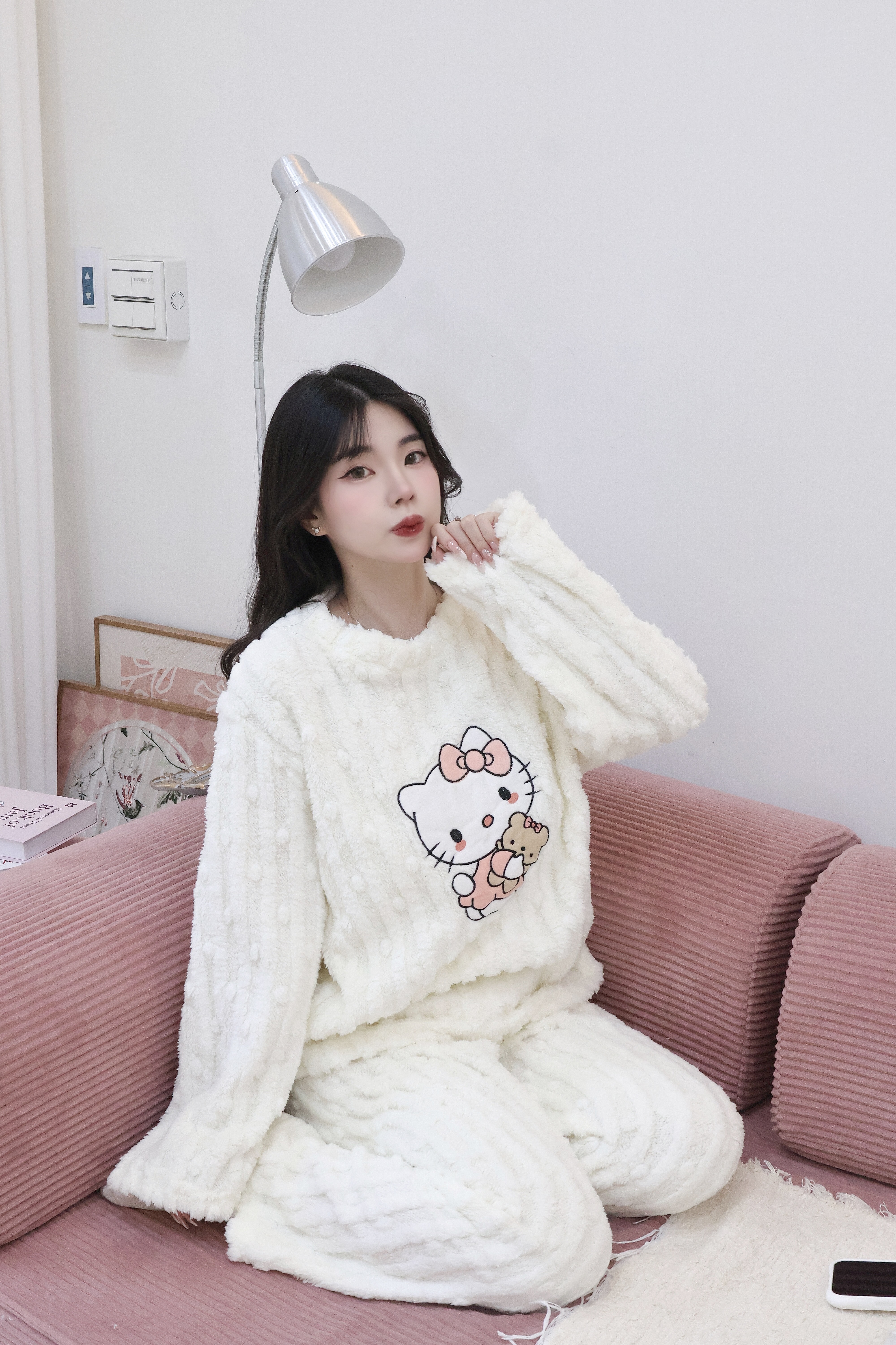 卡通貓珊瑚絨睡衣🐱