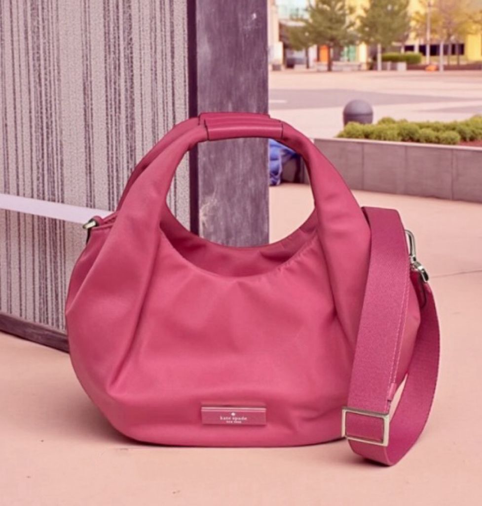 【現貨】KATE SPADE NEW YORK H011479 尼龍小號褶皺斜背包