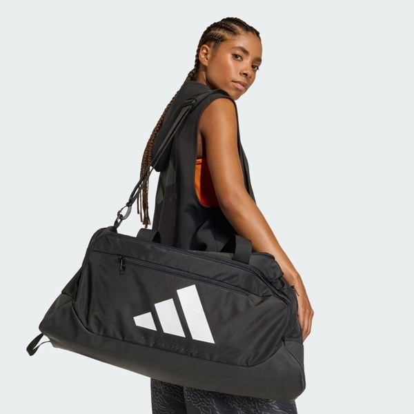Adidas 愛迪達 Tra Def Duf M JZ0607 旅行背袋 健身包 黑 白