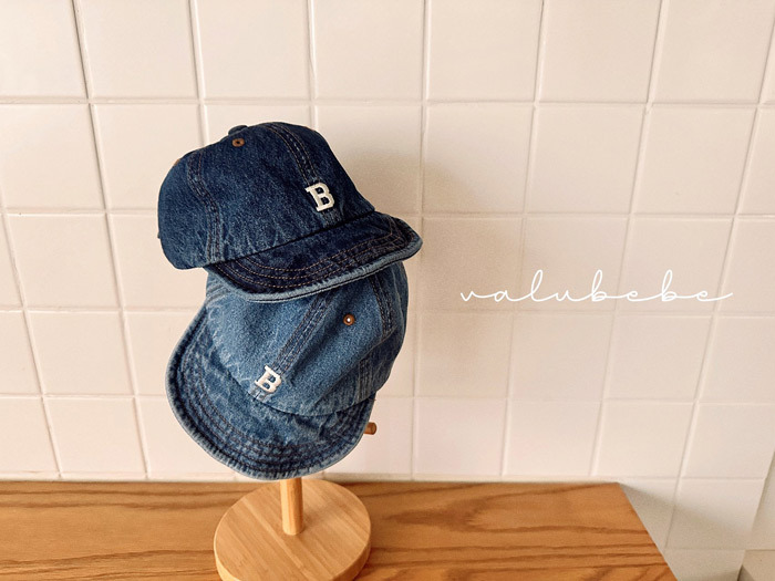 正韓春valu_bebe 刺繡字母牛仔帽