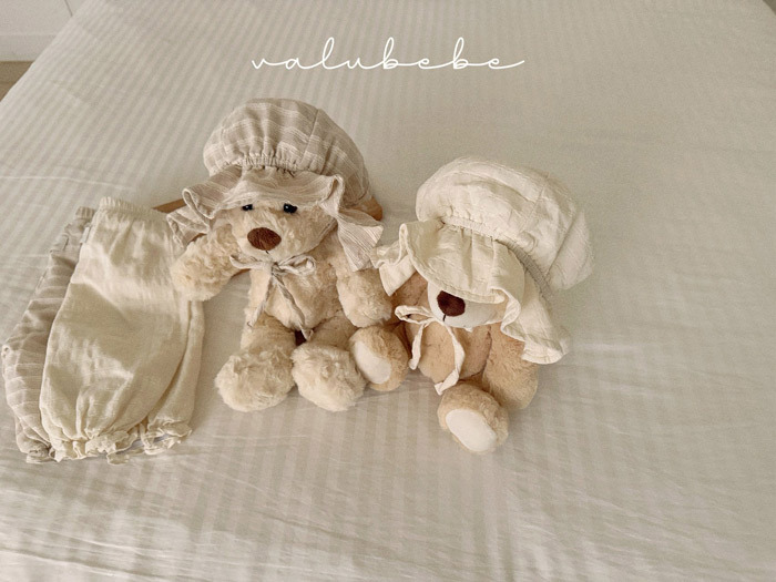 正韓春valu_bebe 兩色無印嬰兒帽