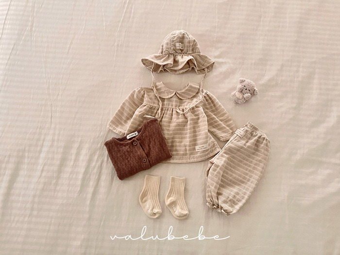 正韓春valu_bebe 兩色無印嬰兒帽