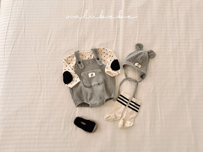 正韓春valu_bebe 兩色華夫格熊耳帽