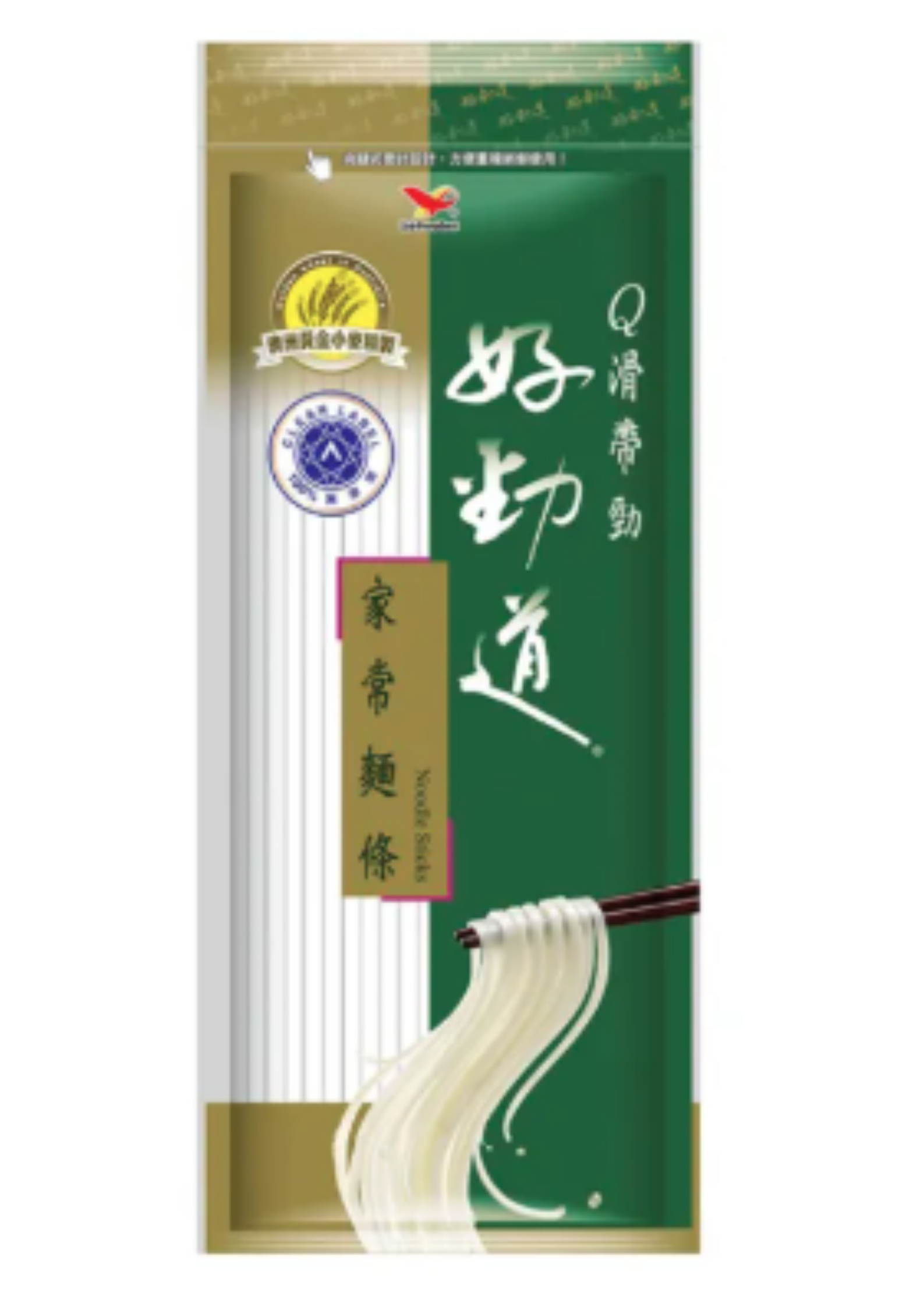 苗栗院|好勁道 家常麵條300g (4入)+津鄉椒鹽菜脯餅 (1入)